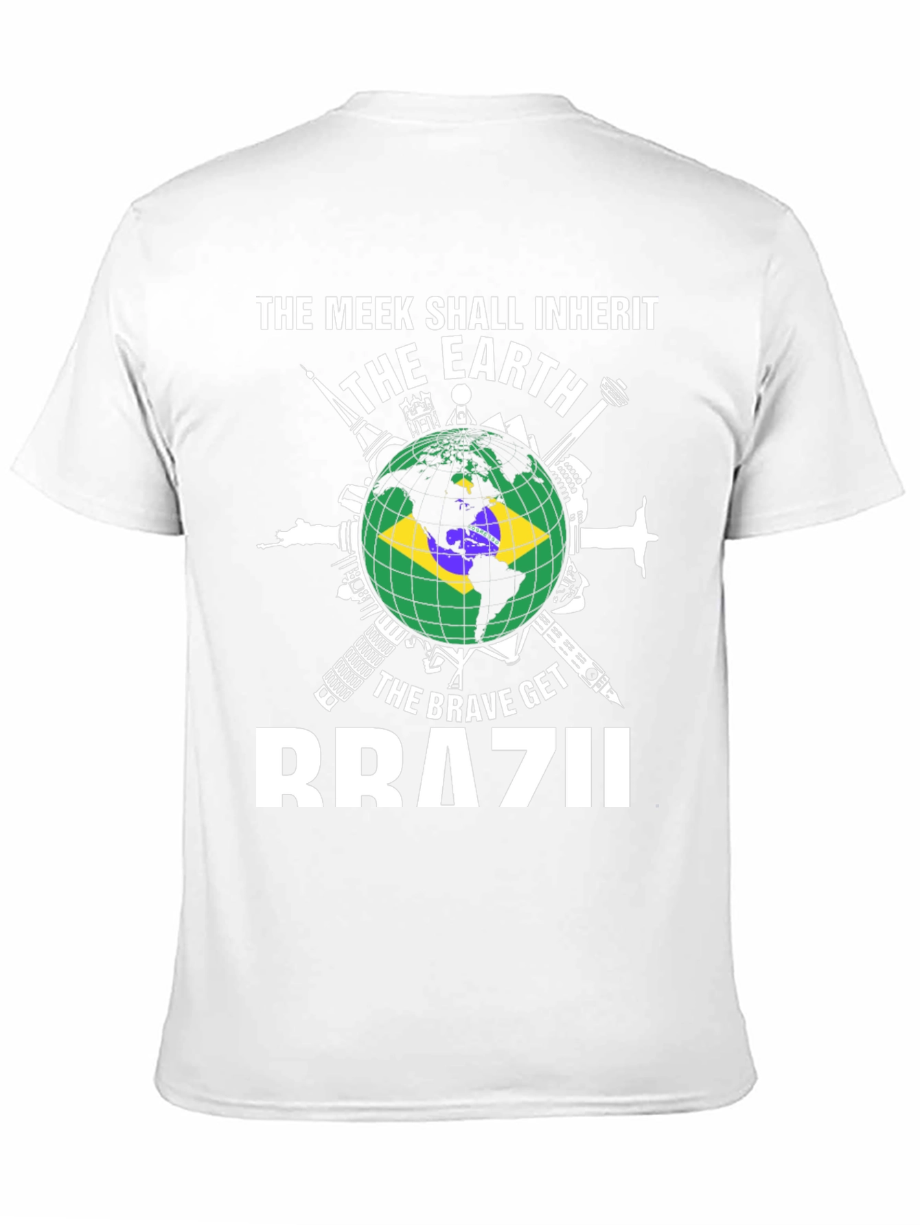 Brazil Globe Graphic T-Shirt - Meek & Brave