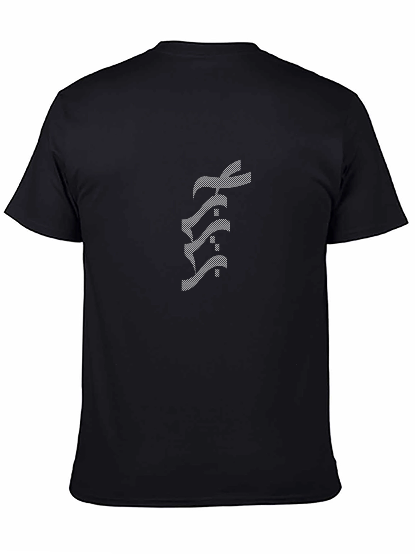 Stylish Black Graphic Tee - Urban Streetwear Design