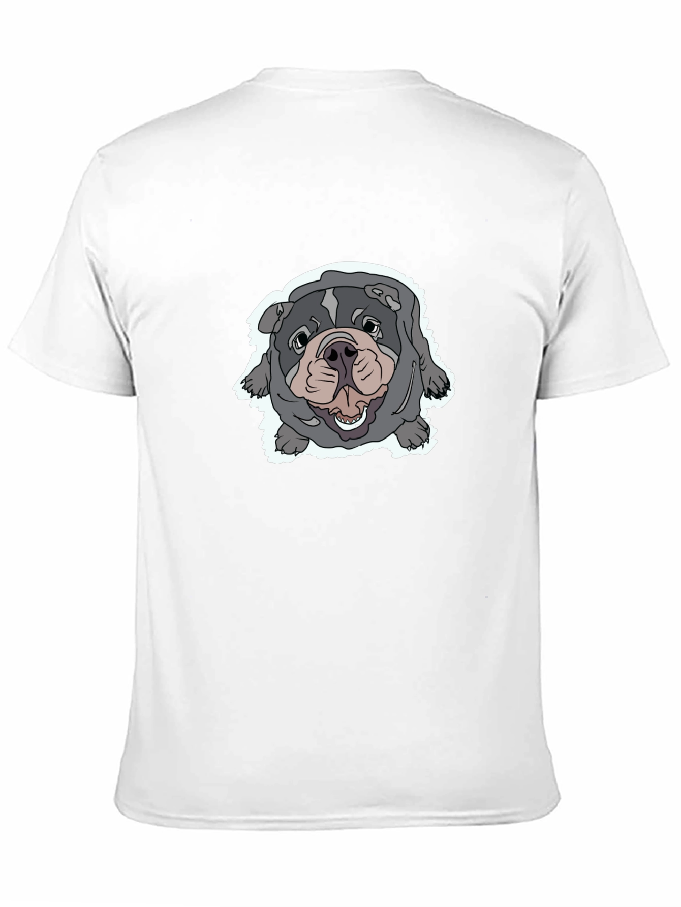 Bulldog Graphic Tee - Comfortable Black T-Shirt