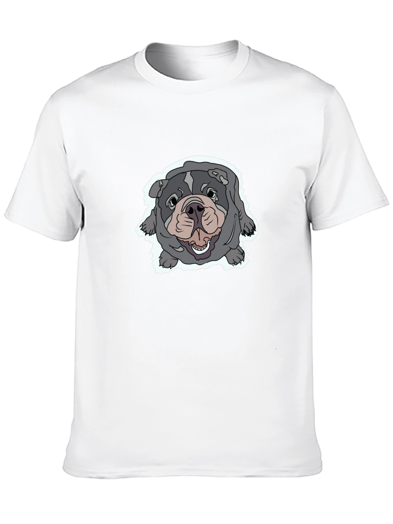 Bulldog Graphic Tee - Comfortable Black T-Shirt