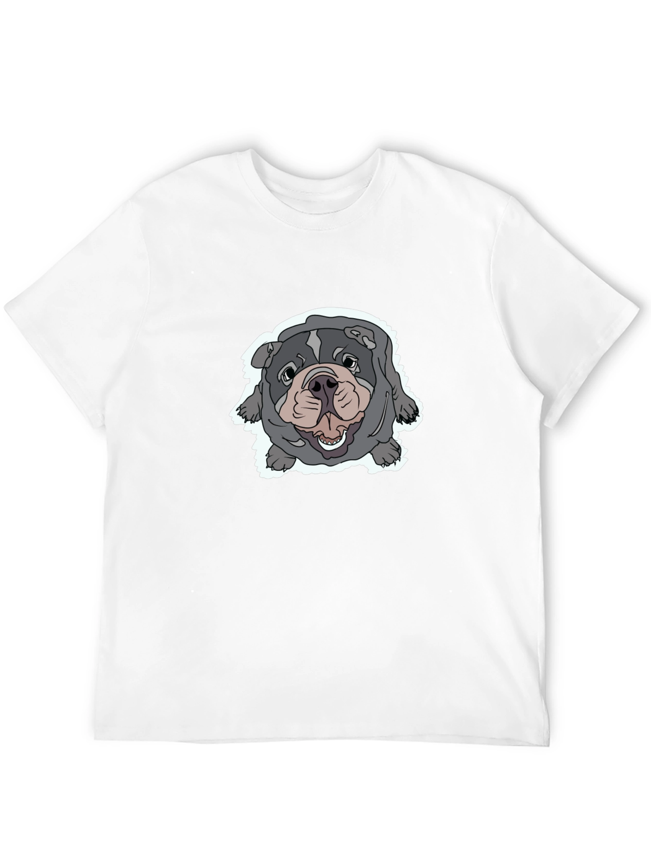 Bulldog Graphic Tee - Comfortable Black T-Shirt