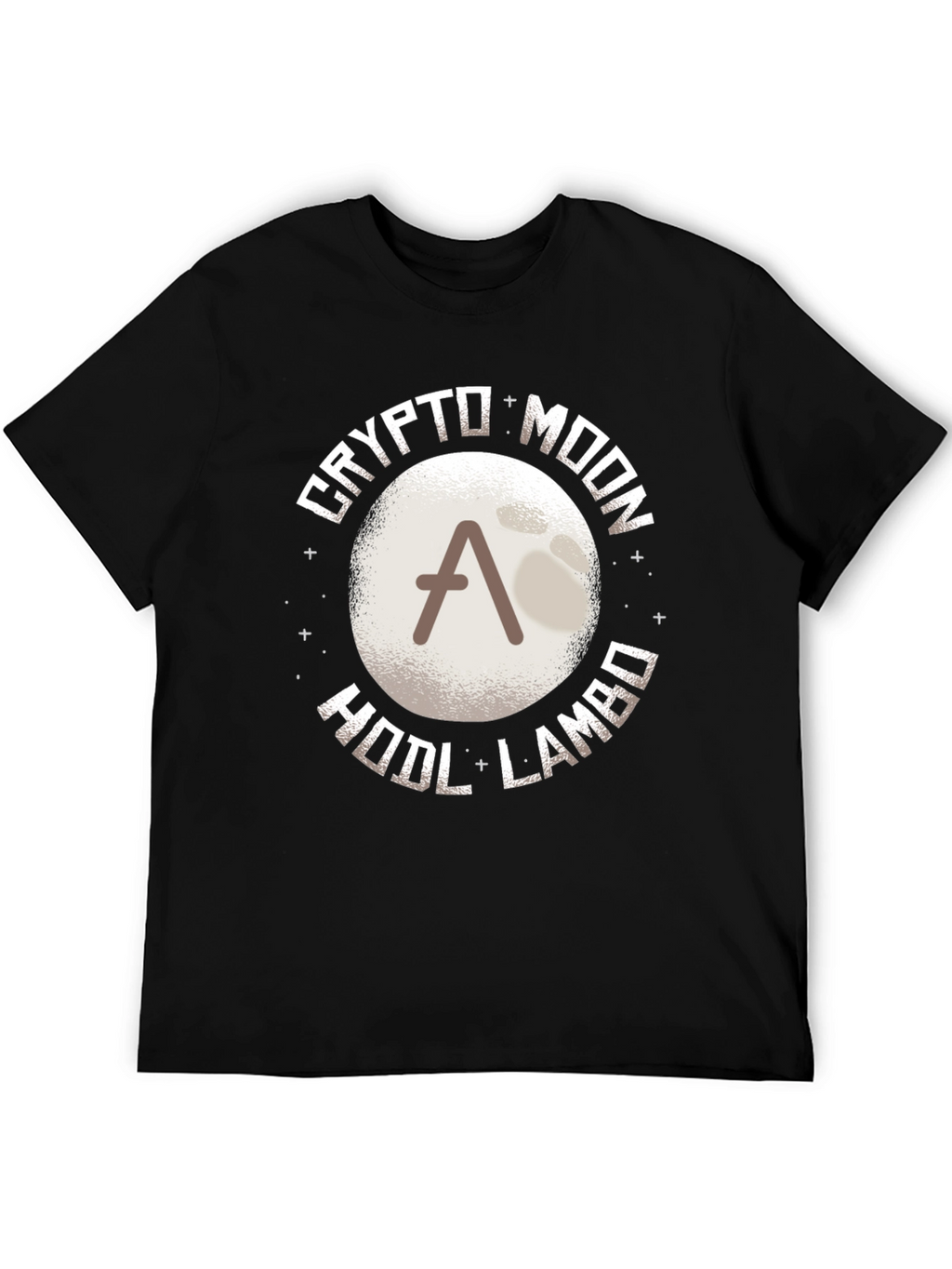 Crypto Moon HODL LAMBO T-Shirt - Black
