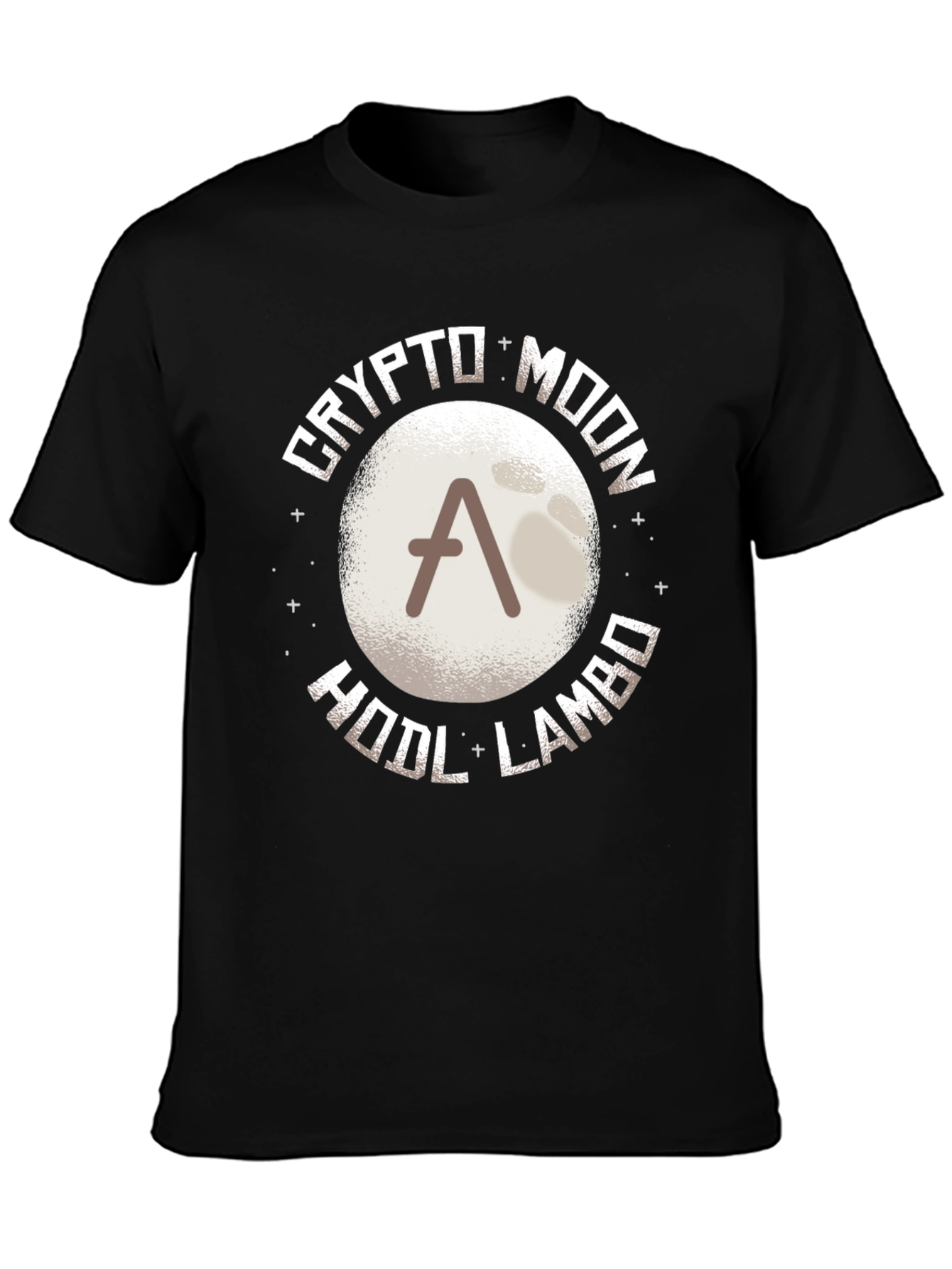 Crypto Moon HODL LAMBO T-Shirt - Black
