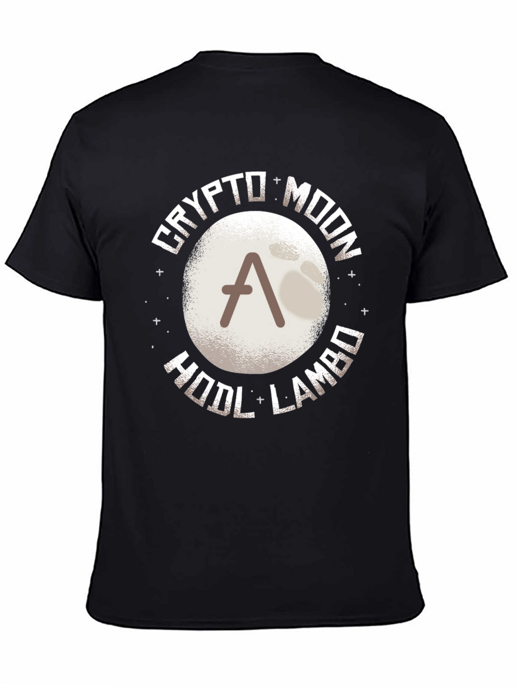 Crypto Moon HODL LAMBO T-Shirt - Black