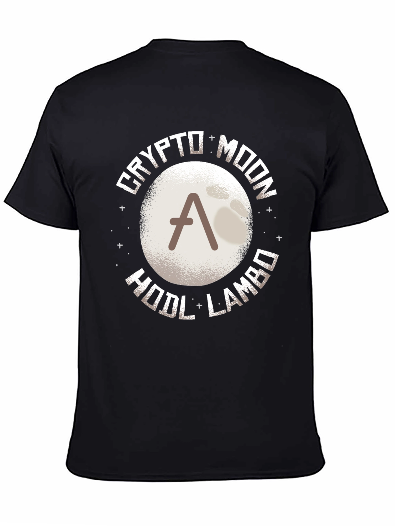 Crypto Moon HODL LAMBO T-Shirt - Black