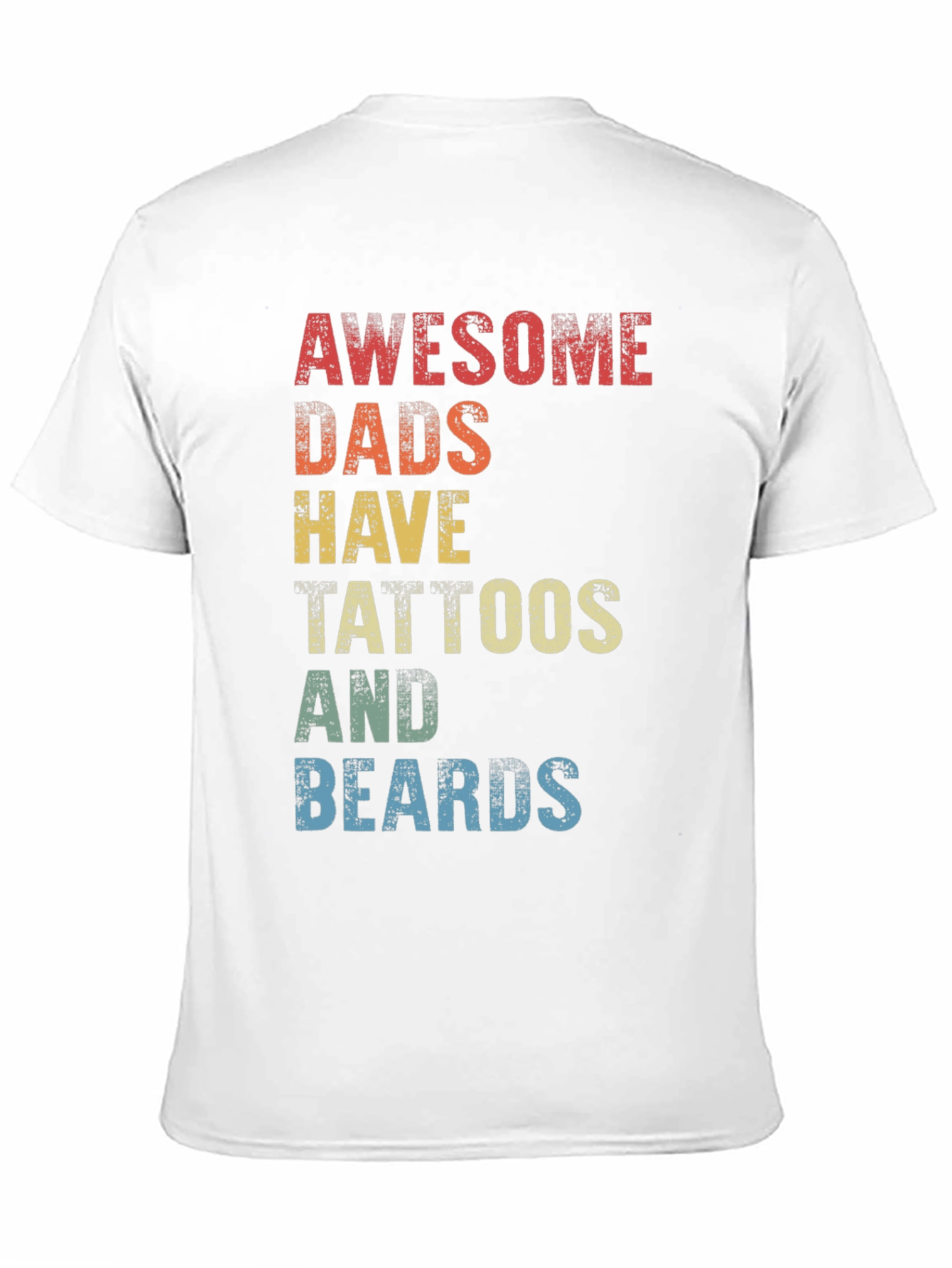 Awesome Dads Tattoos & Beards Graphic Tee