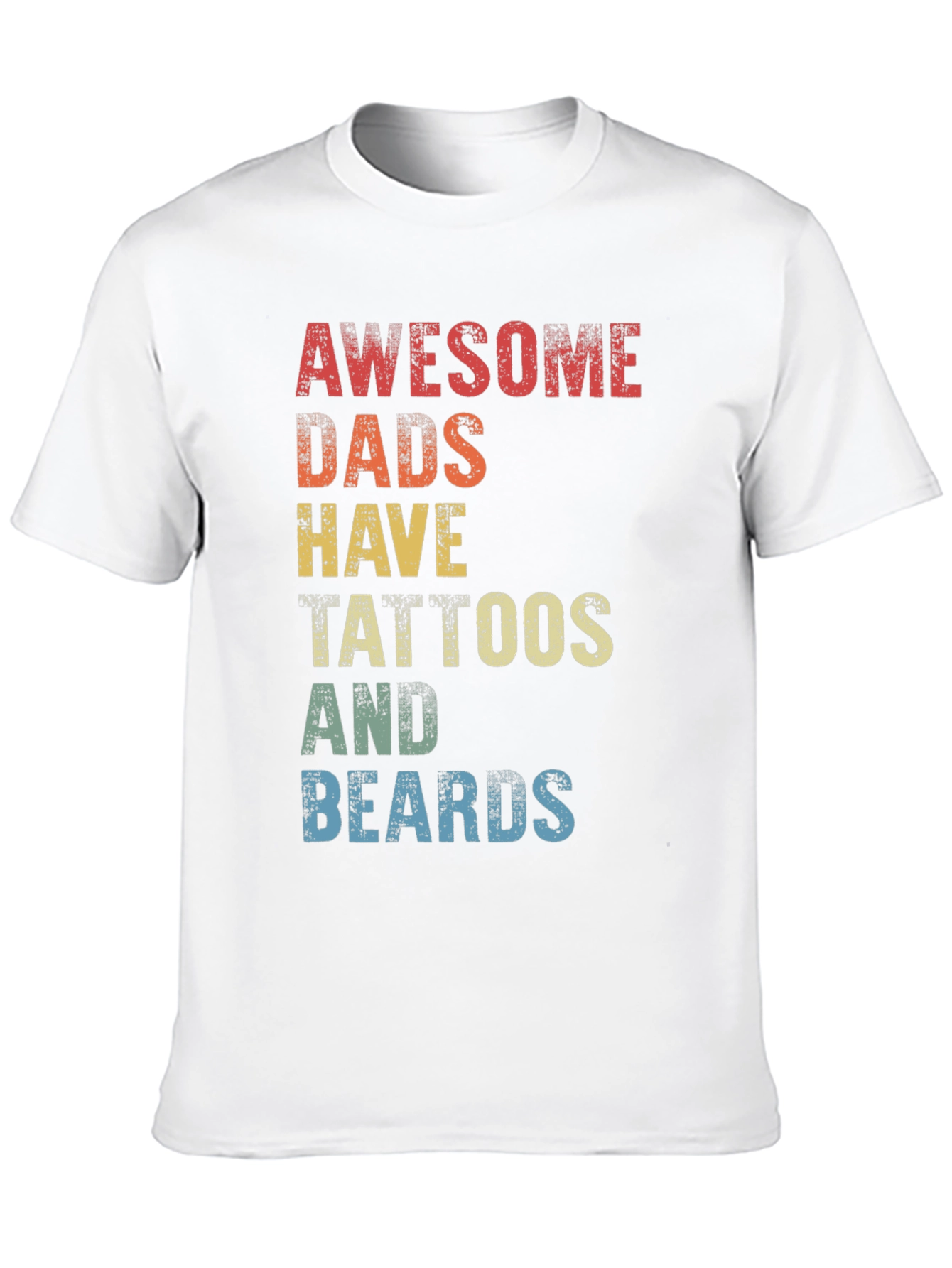 Awesome Dads Tattoos & Beards Graphic Tee