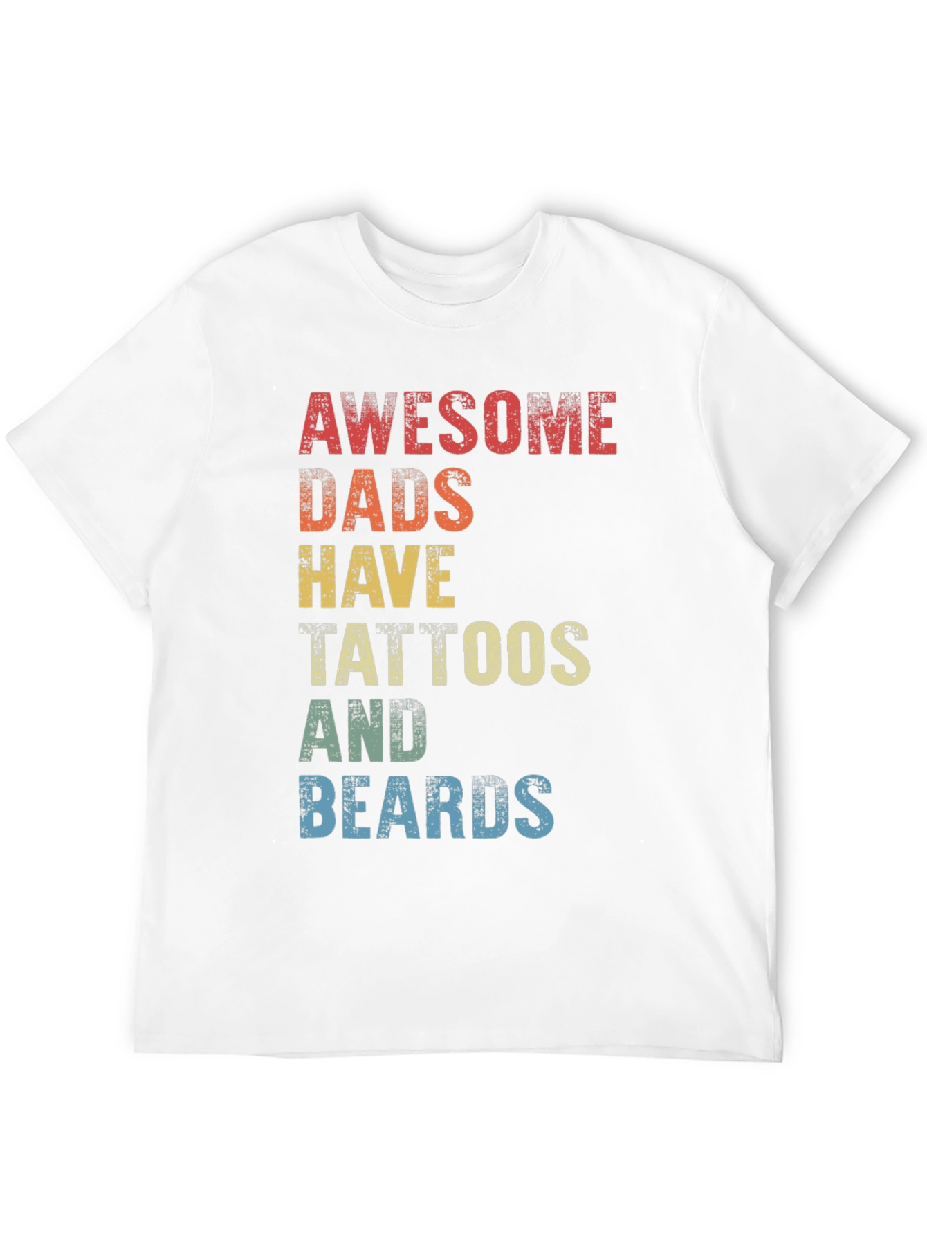 Awesome Dads Tattoos & Beards Graphic Tee