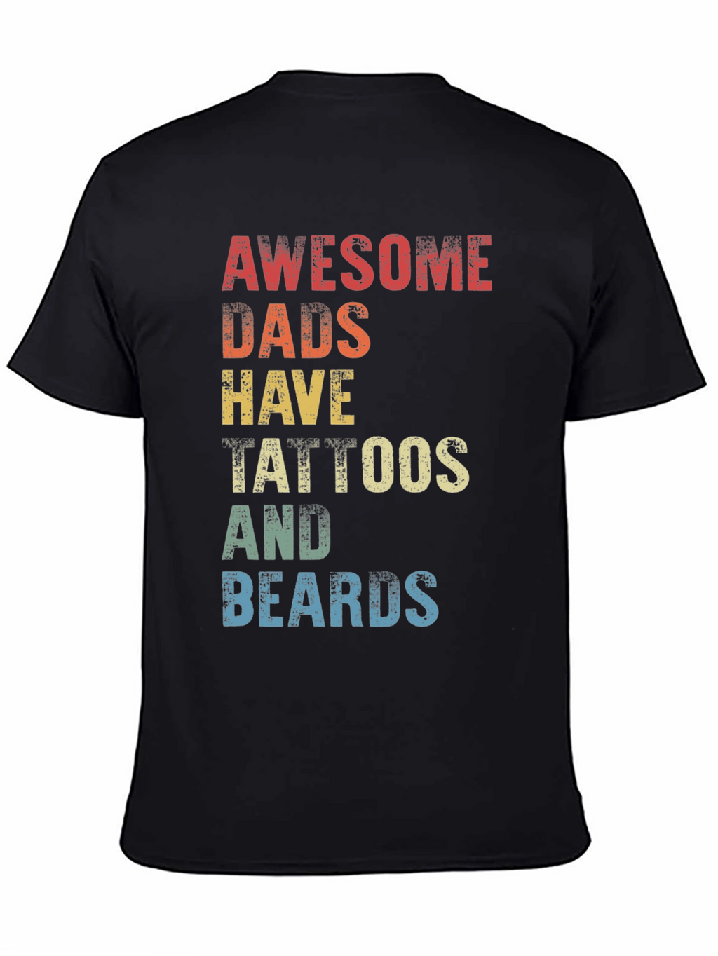 Awesome Dads Tattoos & Beards Graphic Tee