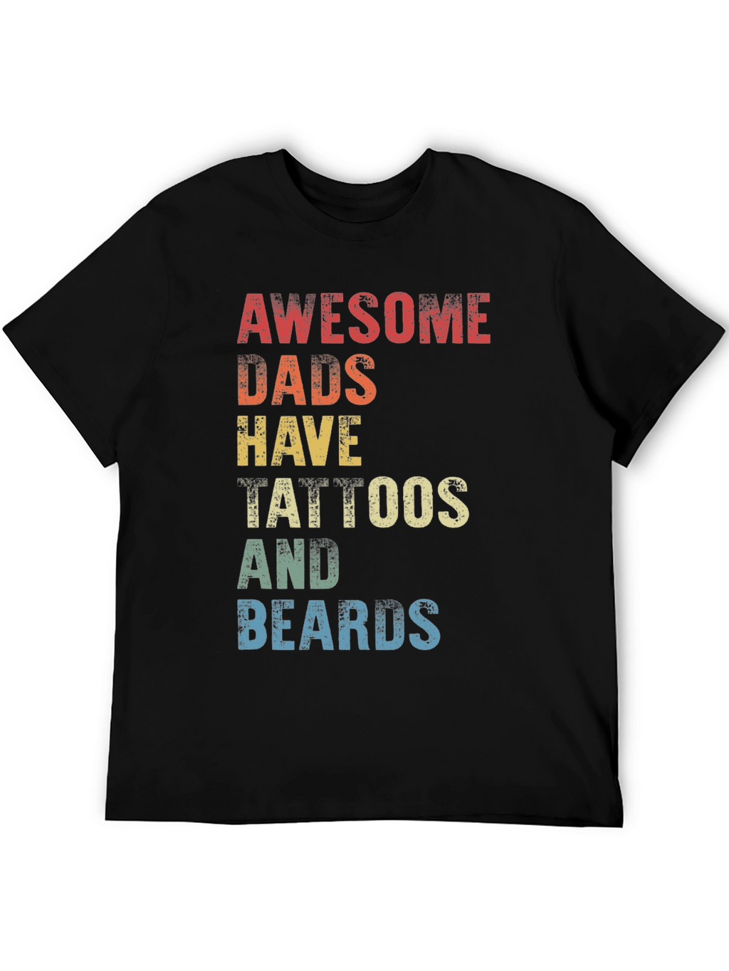 Awesome Dads Tattoos & Beards Graphic Tee