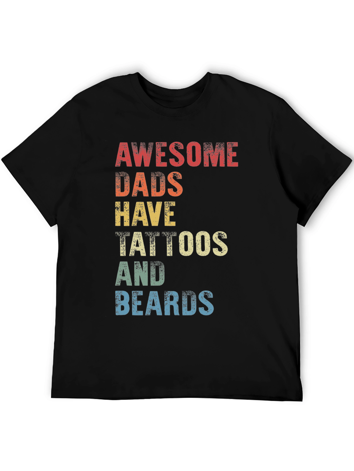 Awesome Dads Tattoos & Beards Graphic Tee