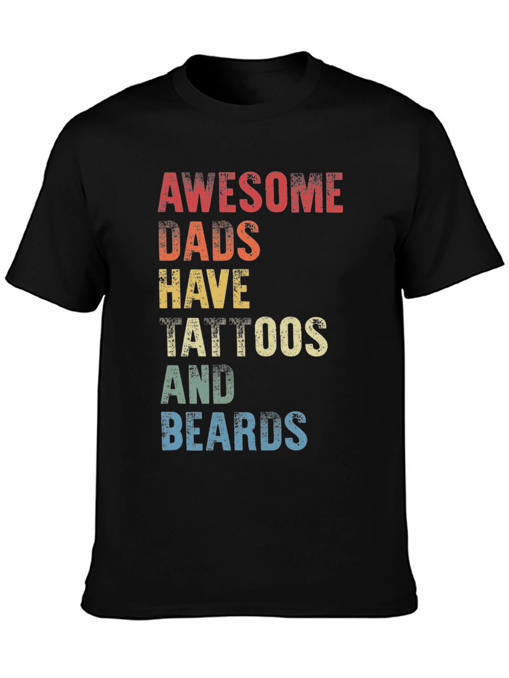Awesome Dads Tattoos & Beards Graphic Tee