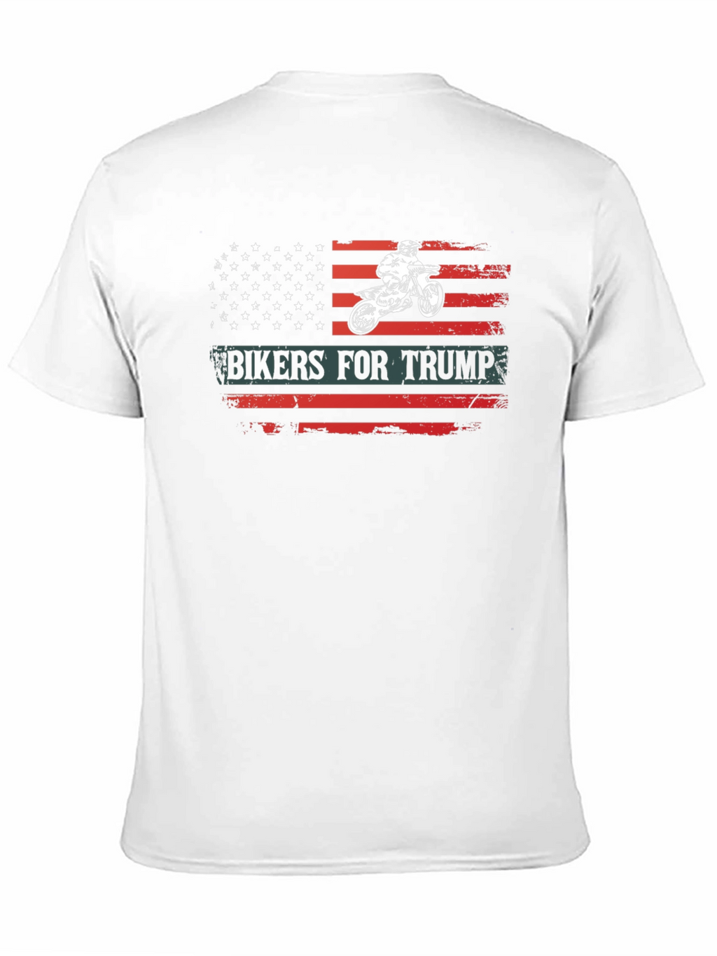 Bikers for Trump Flag Graphic T-Shirt