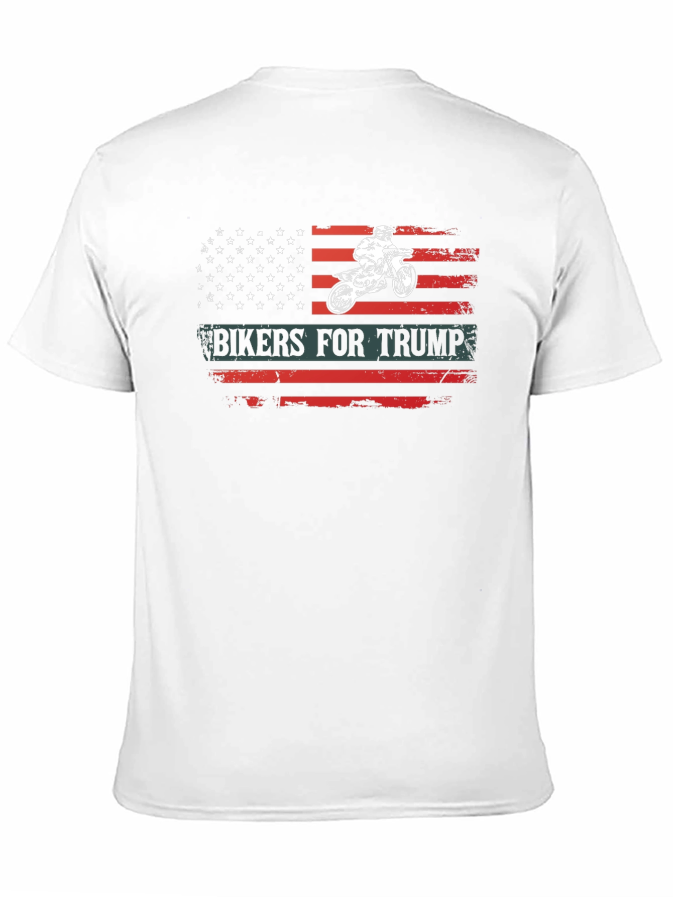 Bikers for Trump Flag Graphic T-Shirt
