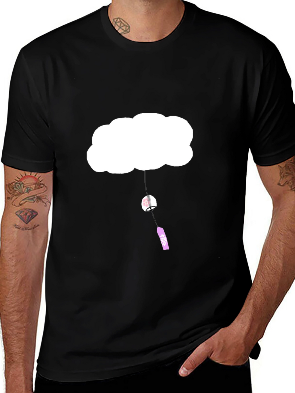 Cloud & Wind Chime Graphic Tee