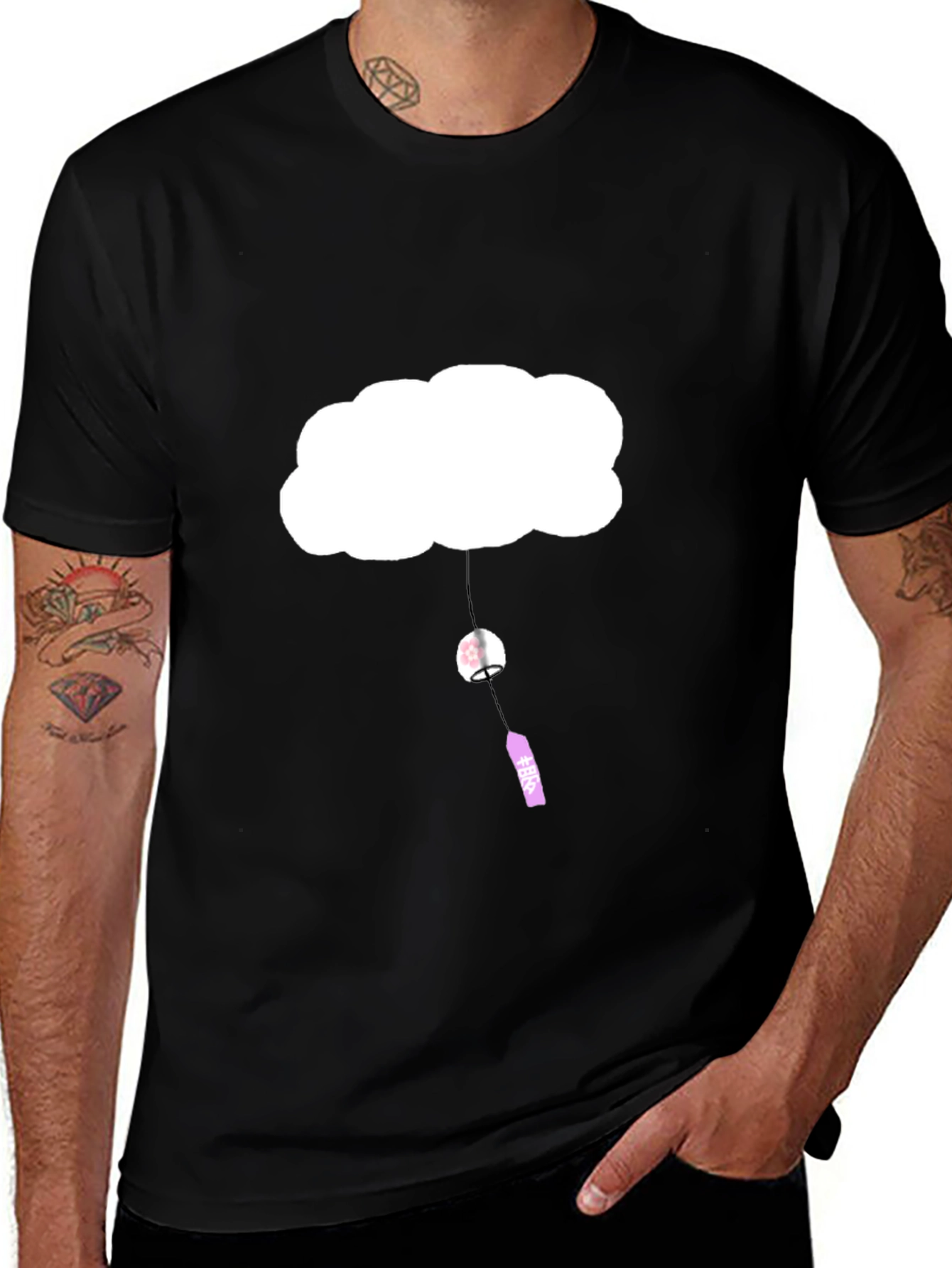 Cloud & Wind Chime Graphic Tee