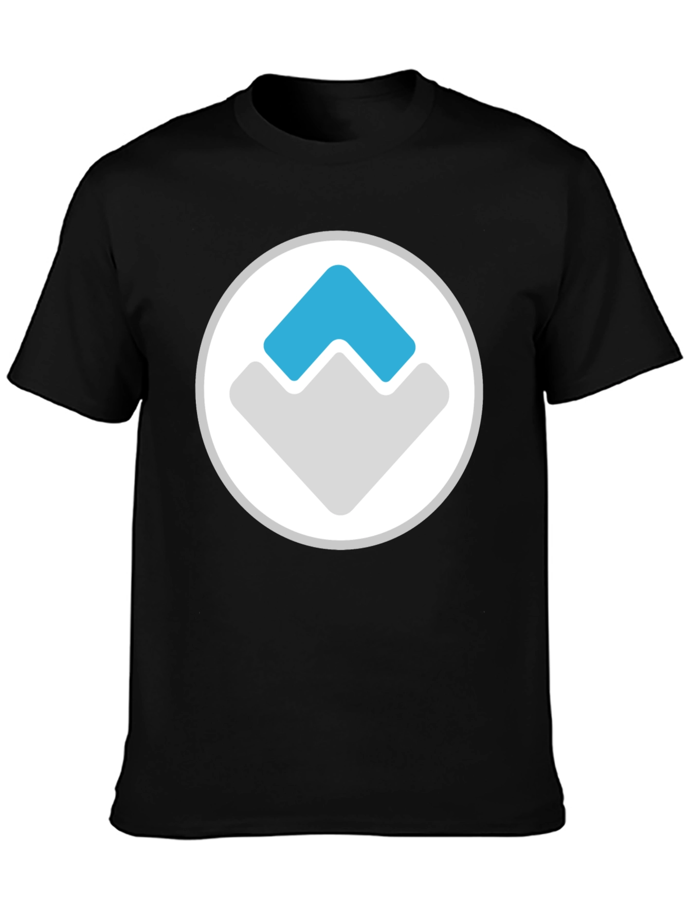 Modern Graphic Tee - Black with Arrow Logo