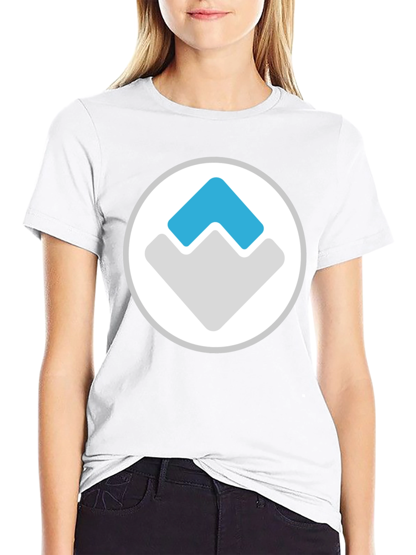 Modern Graphic Tee - Black with Arrow Logo