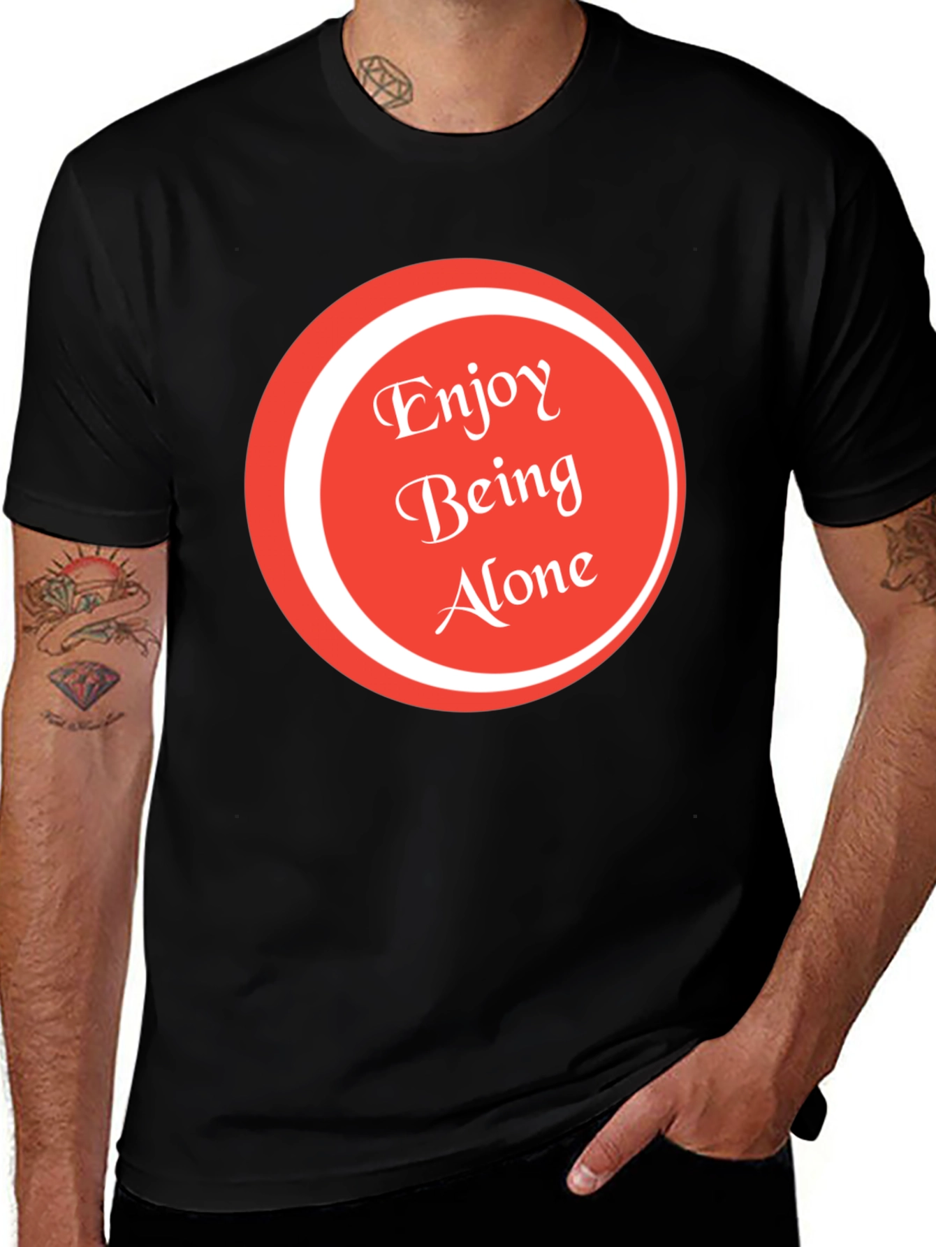 Enjoy Being Alone Graphic Tee - Soft Cotton