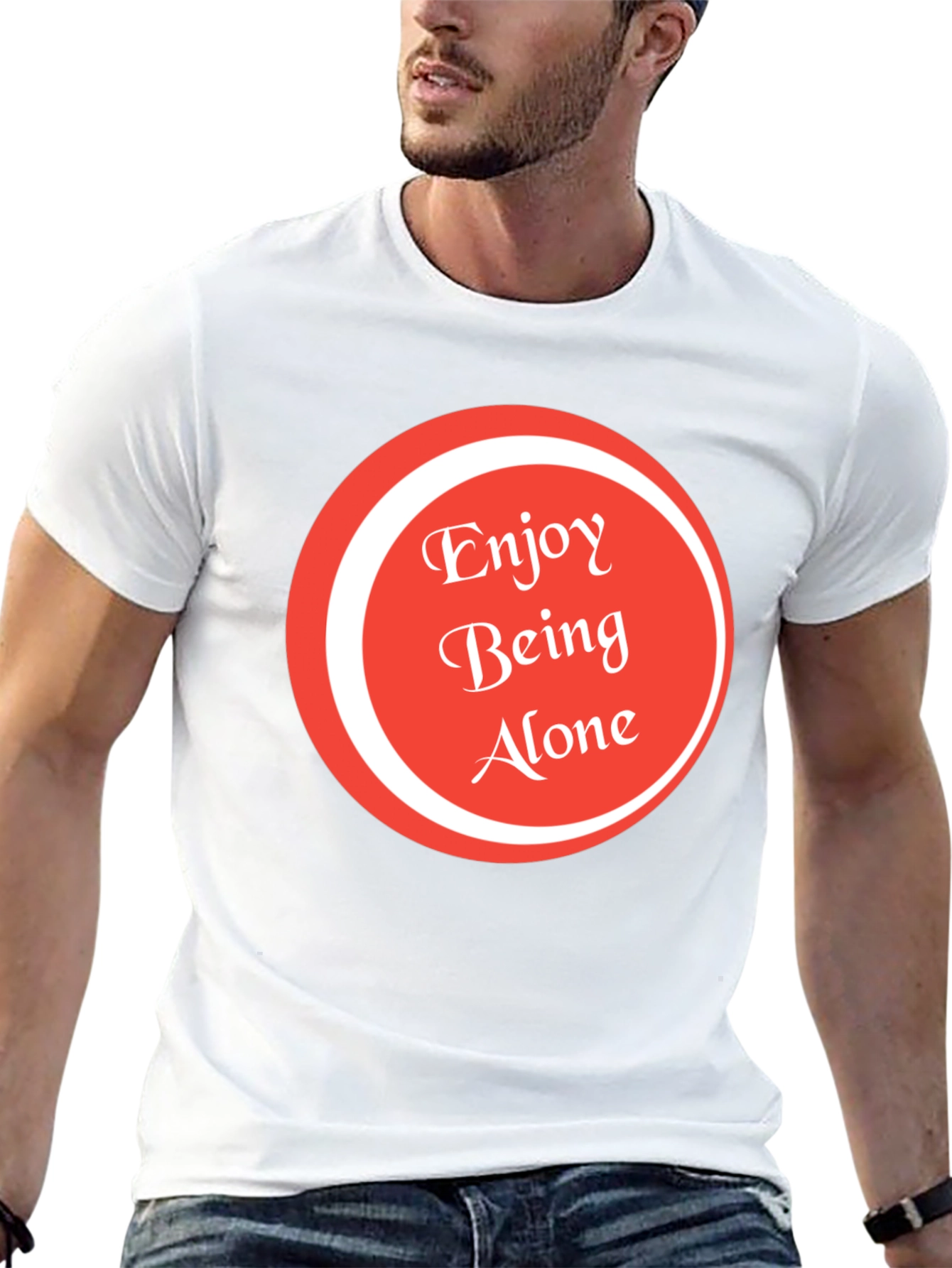 Enjoy Being Alone Graphic Tee - Soft Cotton