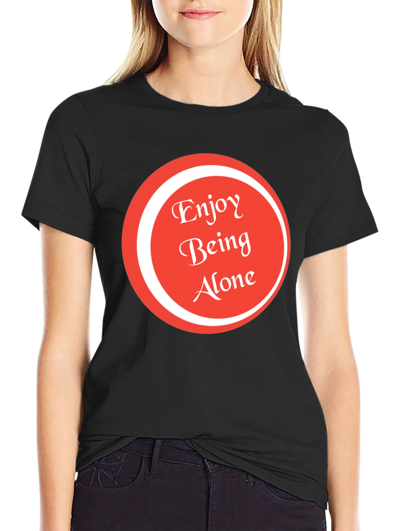 Enjoy Being Alone Graphic Tee - Soft Cotton