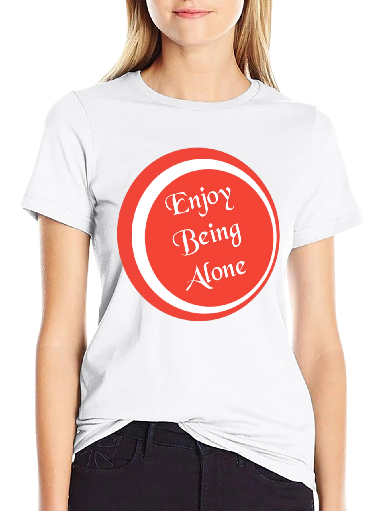 Enjoy Being Alone Graphic Tee - Soft Cotton