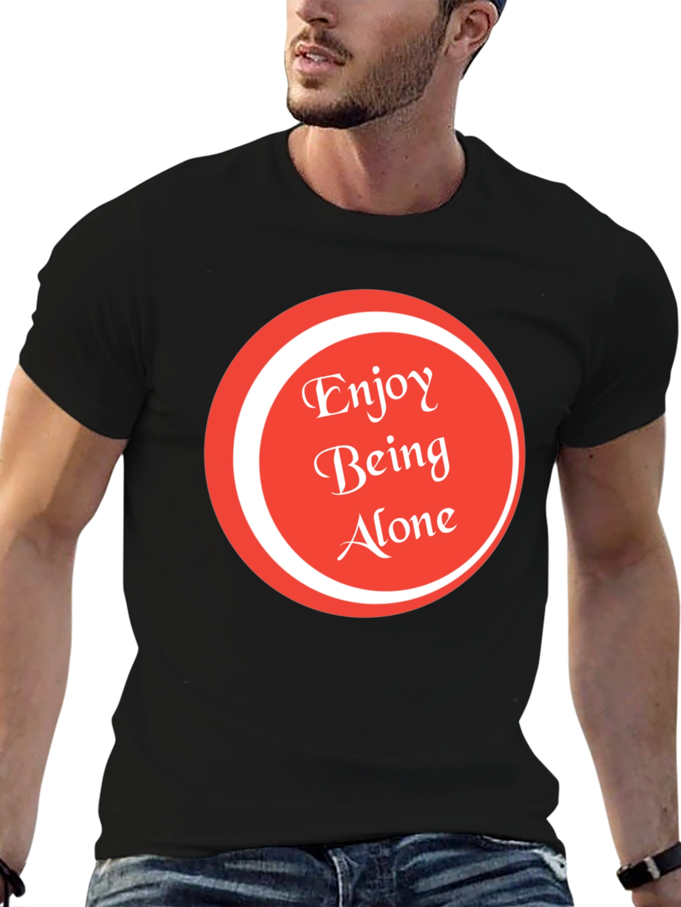 Enjoy Being Alone Graphic Tee - Soft Cotton