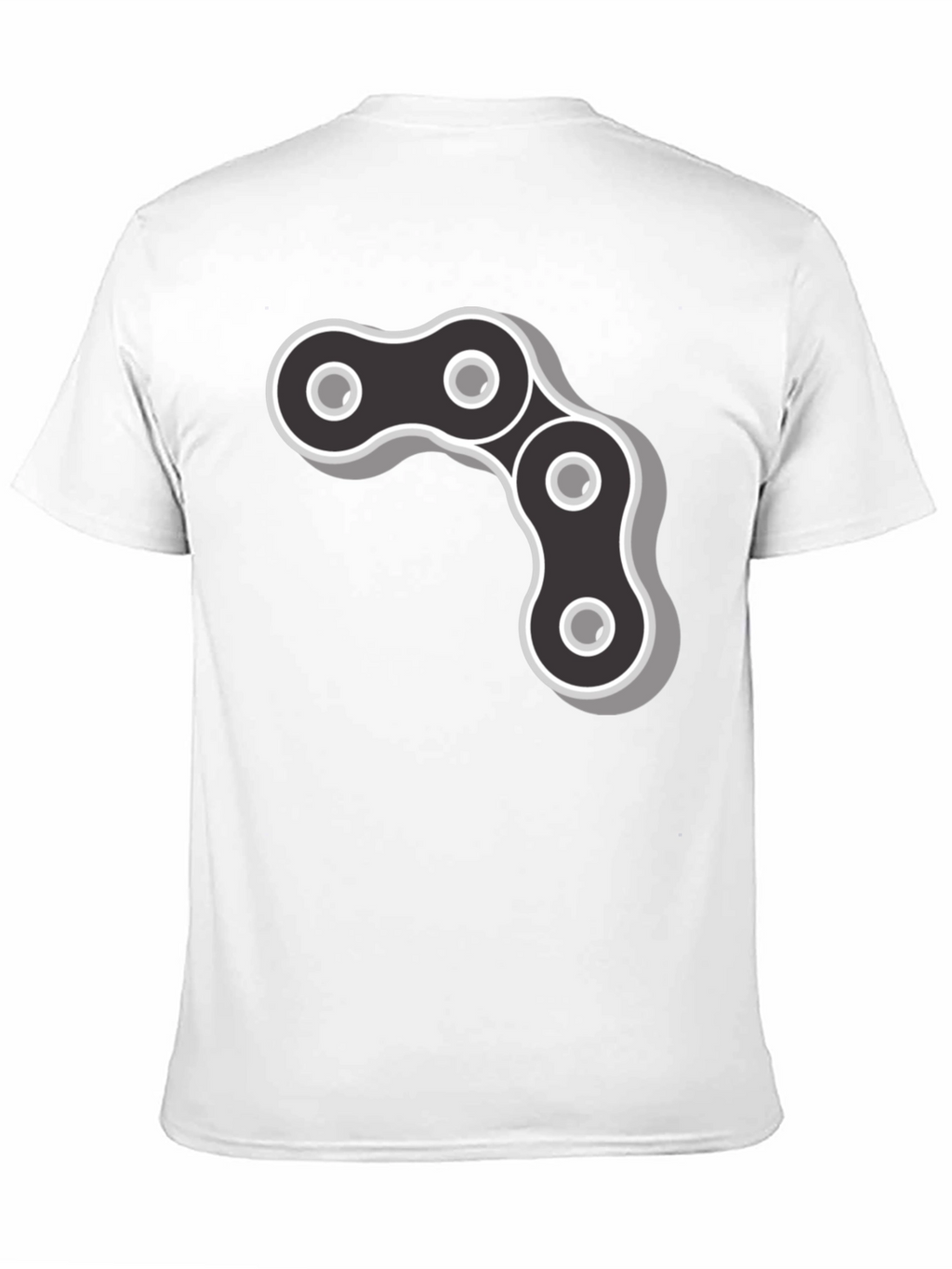 Cool Chain Link Graphic Black T-Shirt