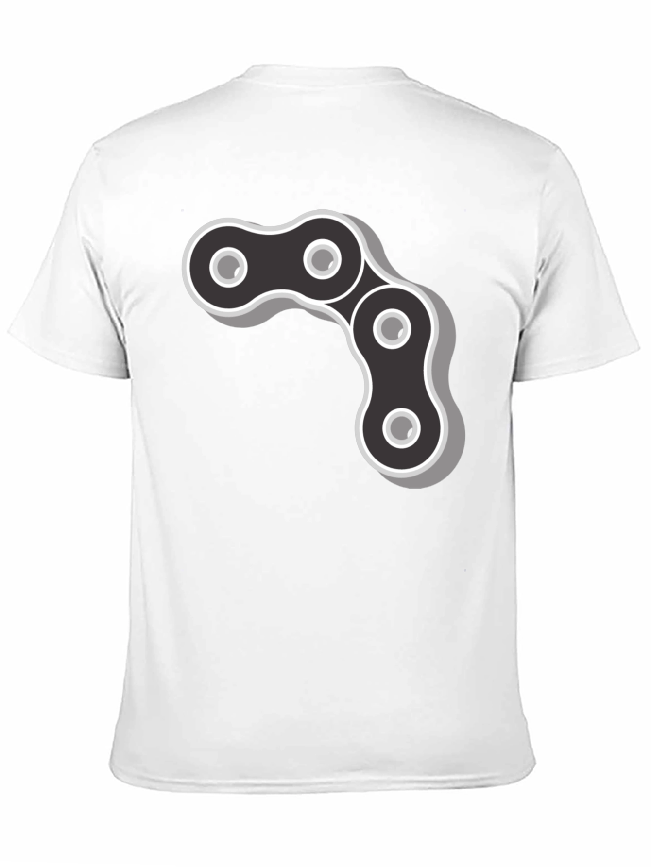 Cool Chain Link Graphic Black T-Shirt