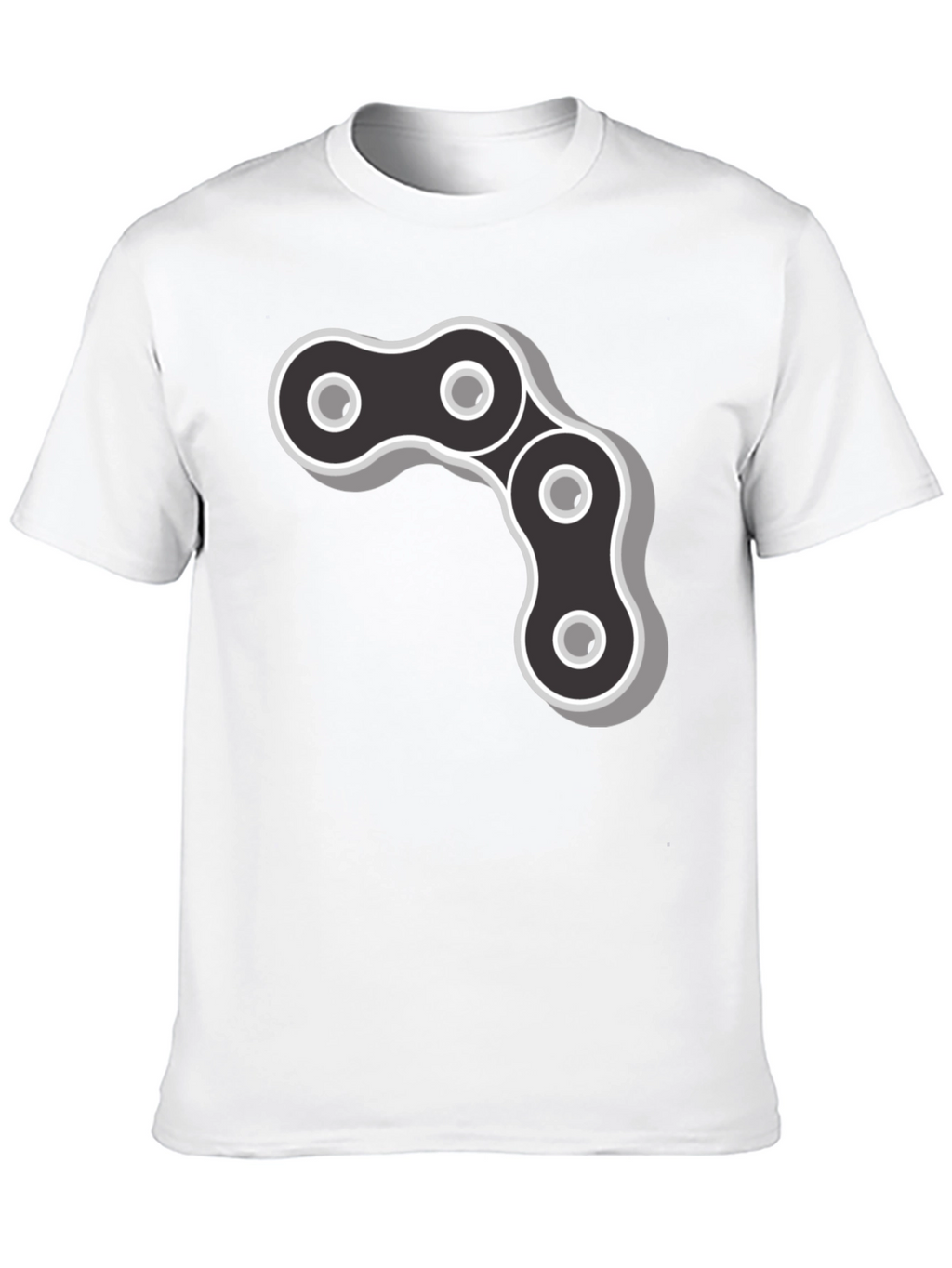 Cool Chain Link Graphic Black T-Shirt