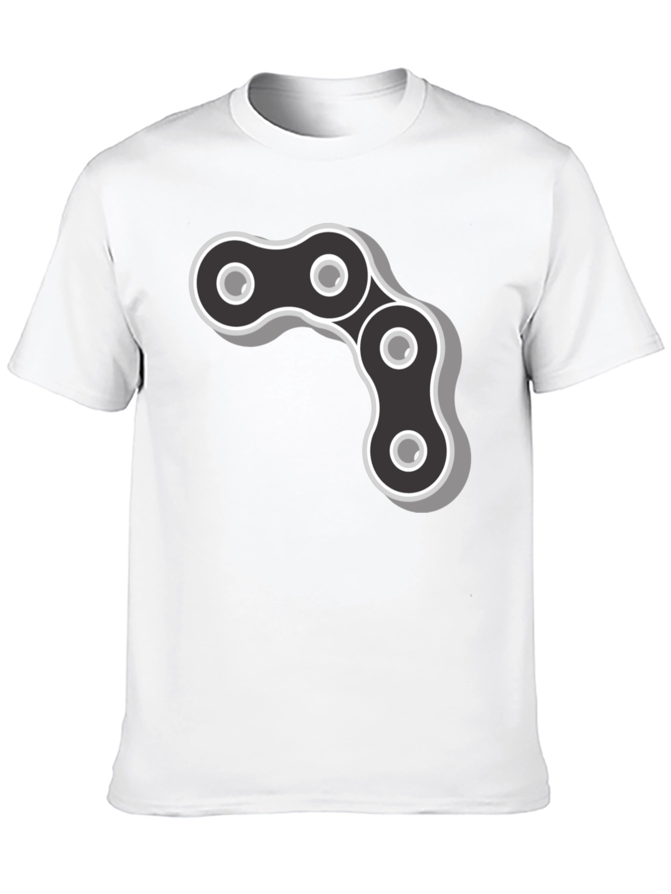 Cool Chain Link Graphic Black T-Shirt
