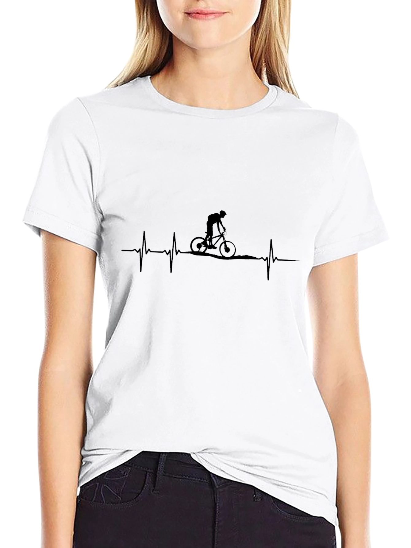 Cyclist Heartbeat T-Shirt - Ride On!