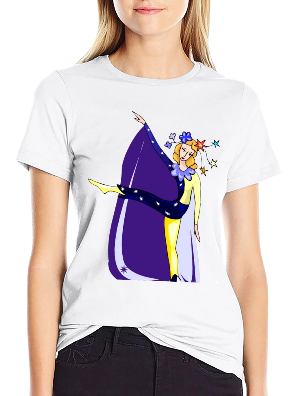 Artistic Dancer Graphic Tee - Unique Design