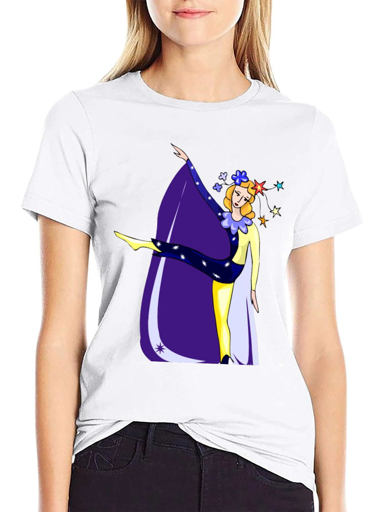 Artistic Dancer Graphic Tee - Unique Design