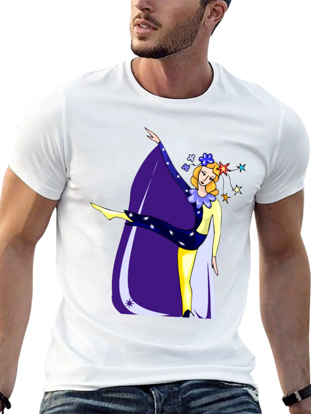 Artistic Dancer Graphic Tee - Unique Design