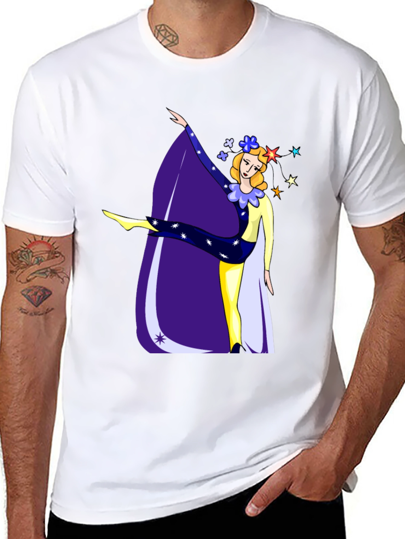 Artistic Dancer Graphic Tee - Unique Design