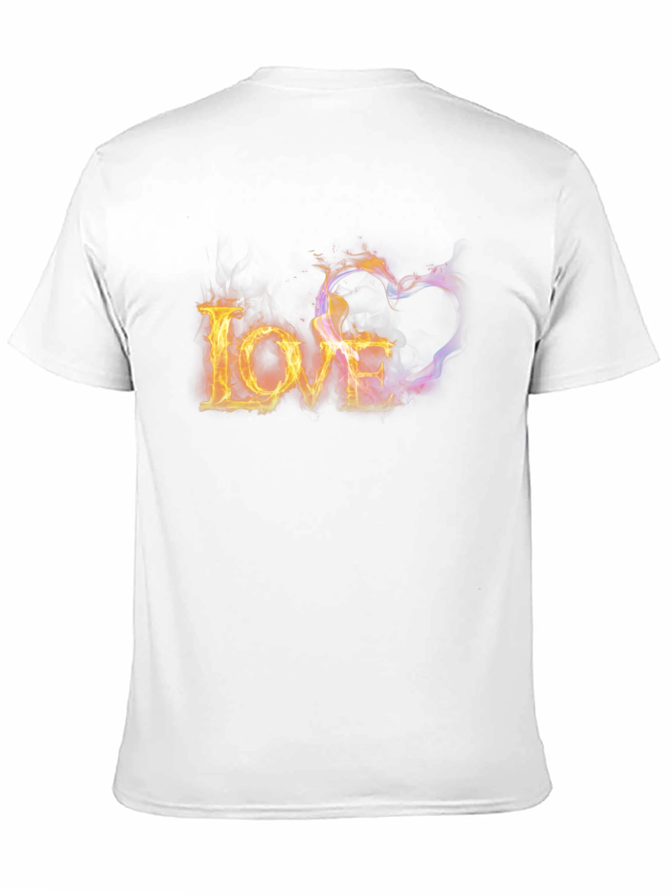Fiery Love Graphic Tee - Black
