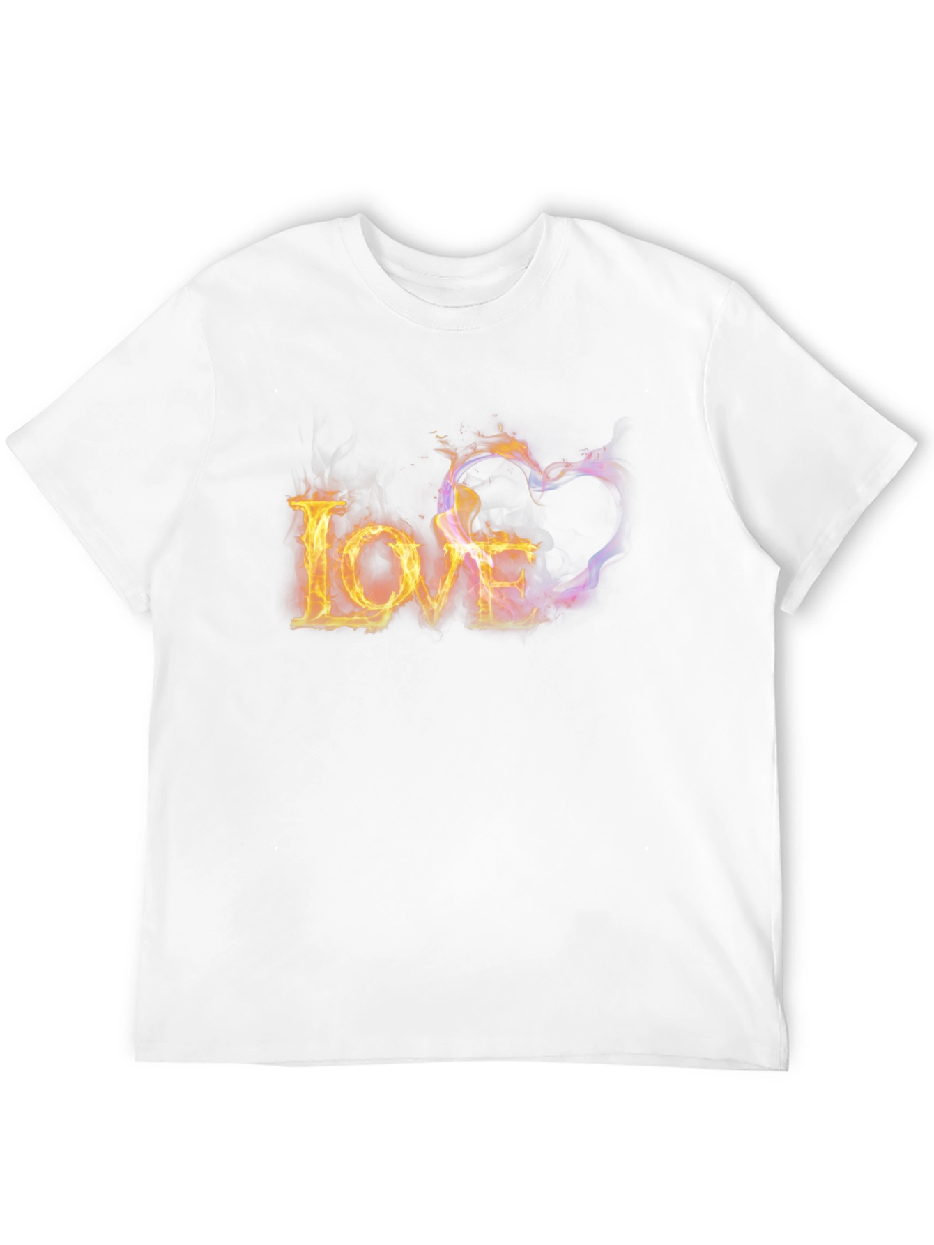 Fiery Love Graphic Tee - Black