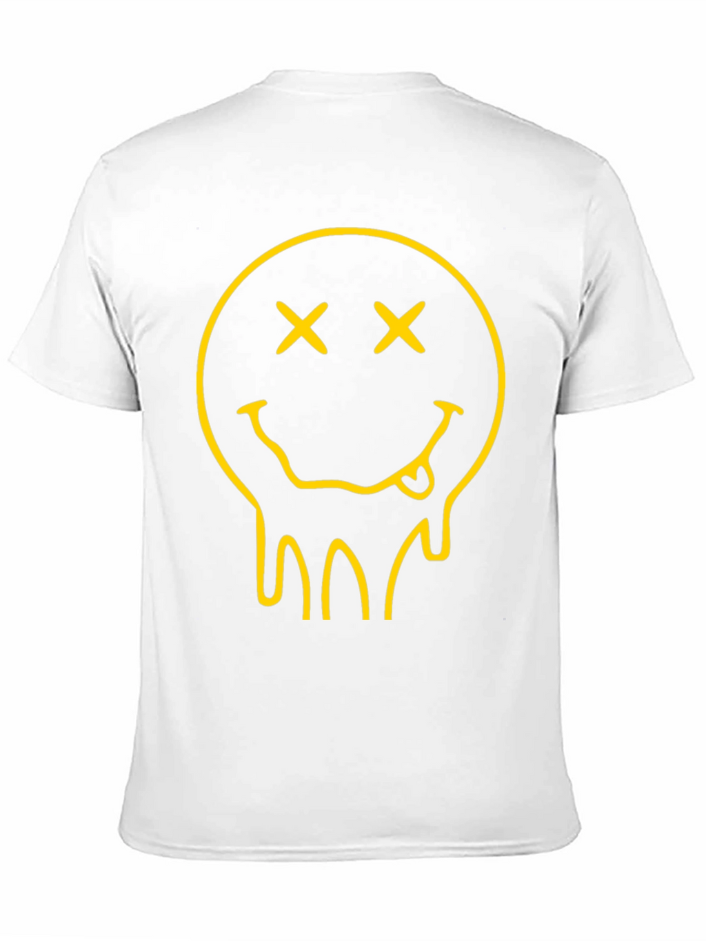 Dripping Smiley Face Black Graphic Tee