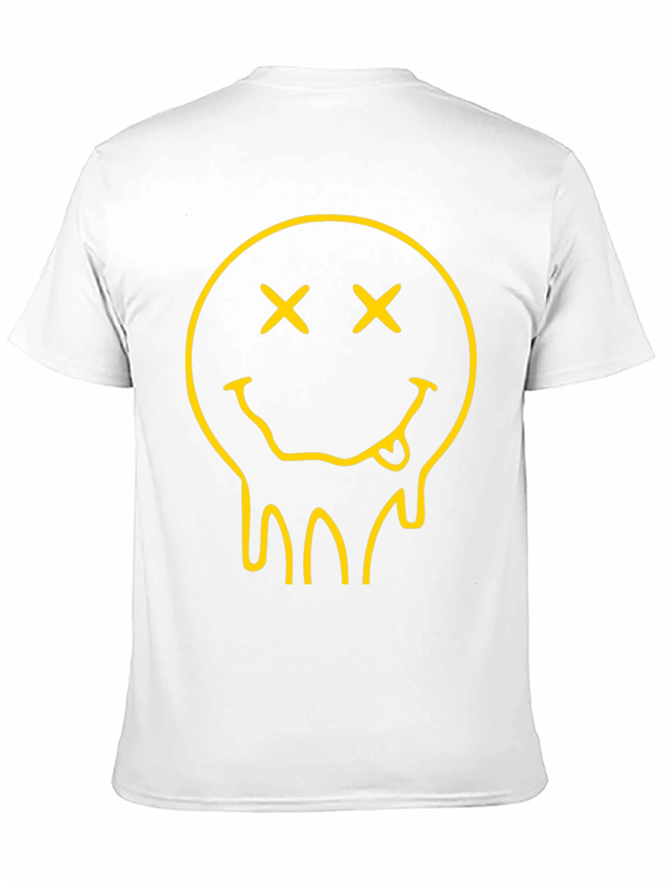 Dripping Smiley Face Black Graphic Tee