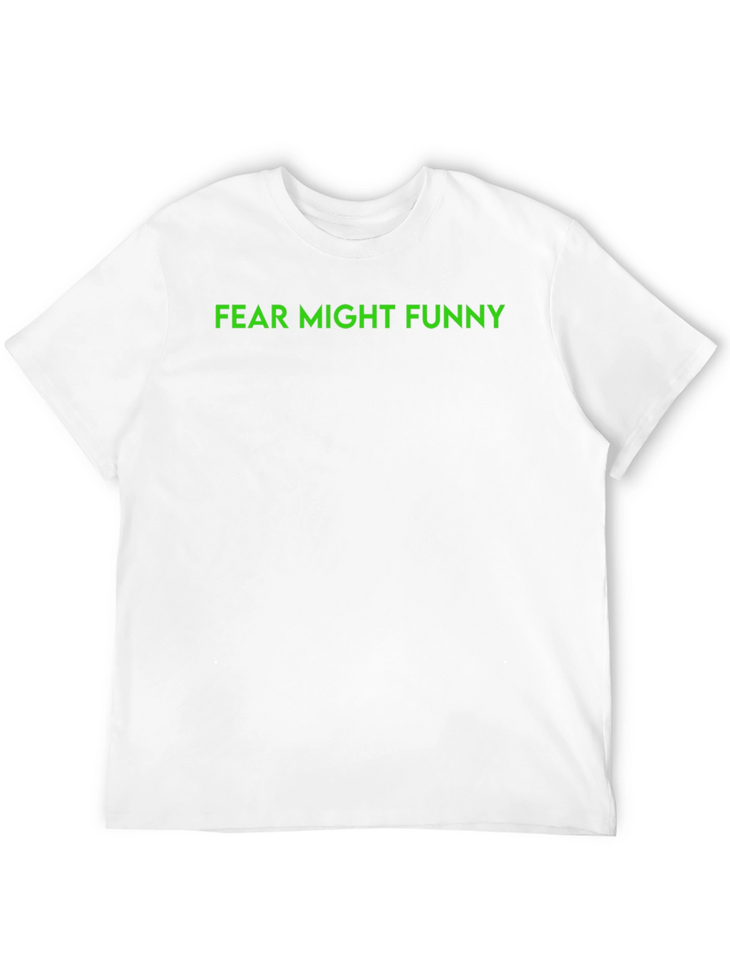Fear Might Funny Graphic Tee - Black
