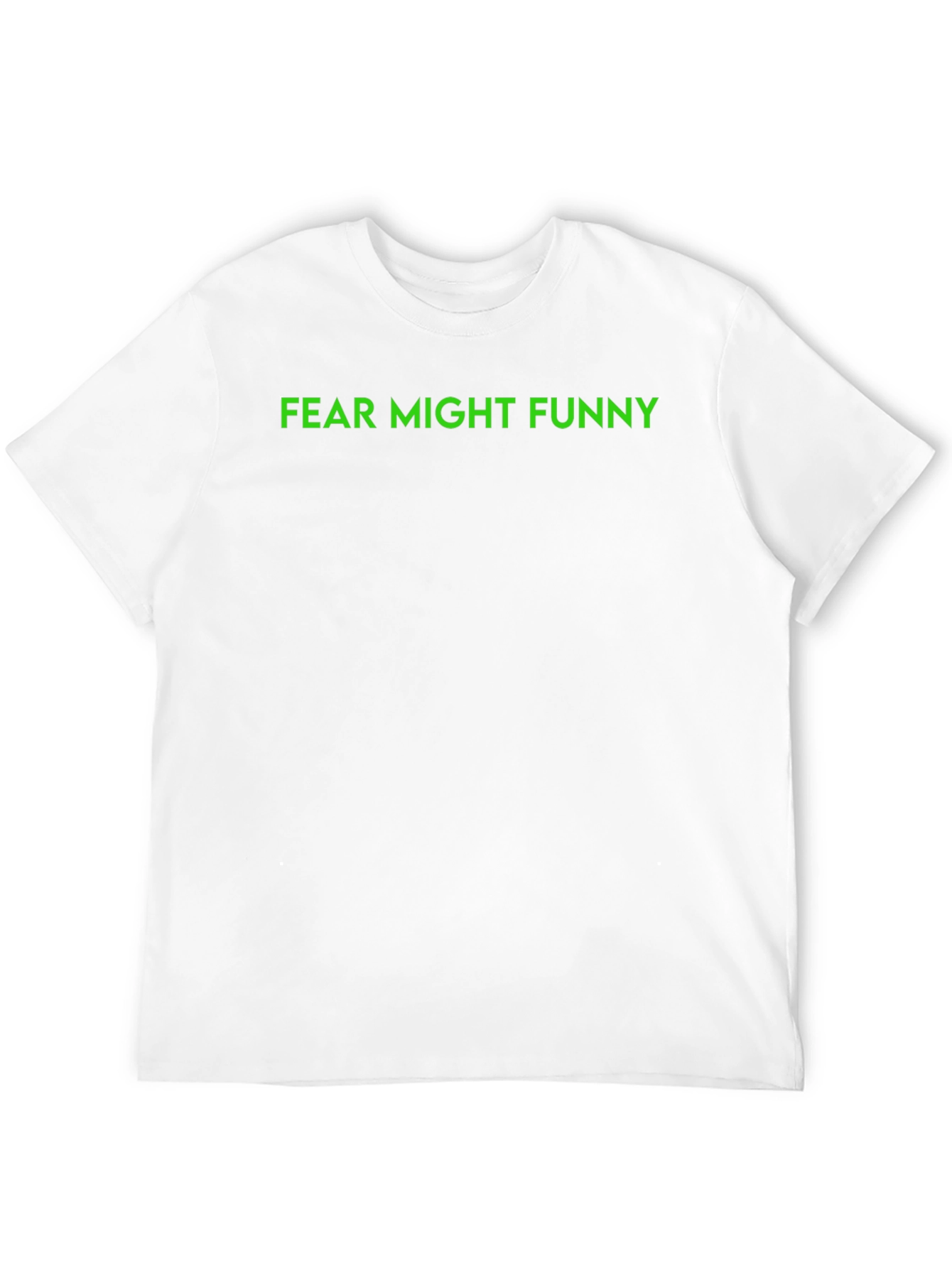 Fear Might Funny Graphic Tee - Black