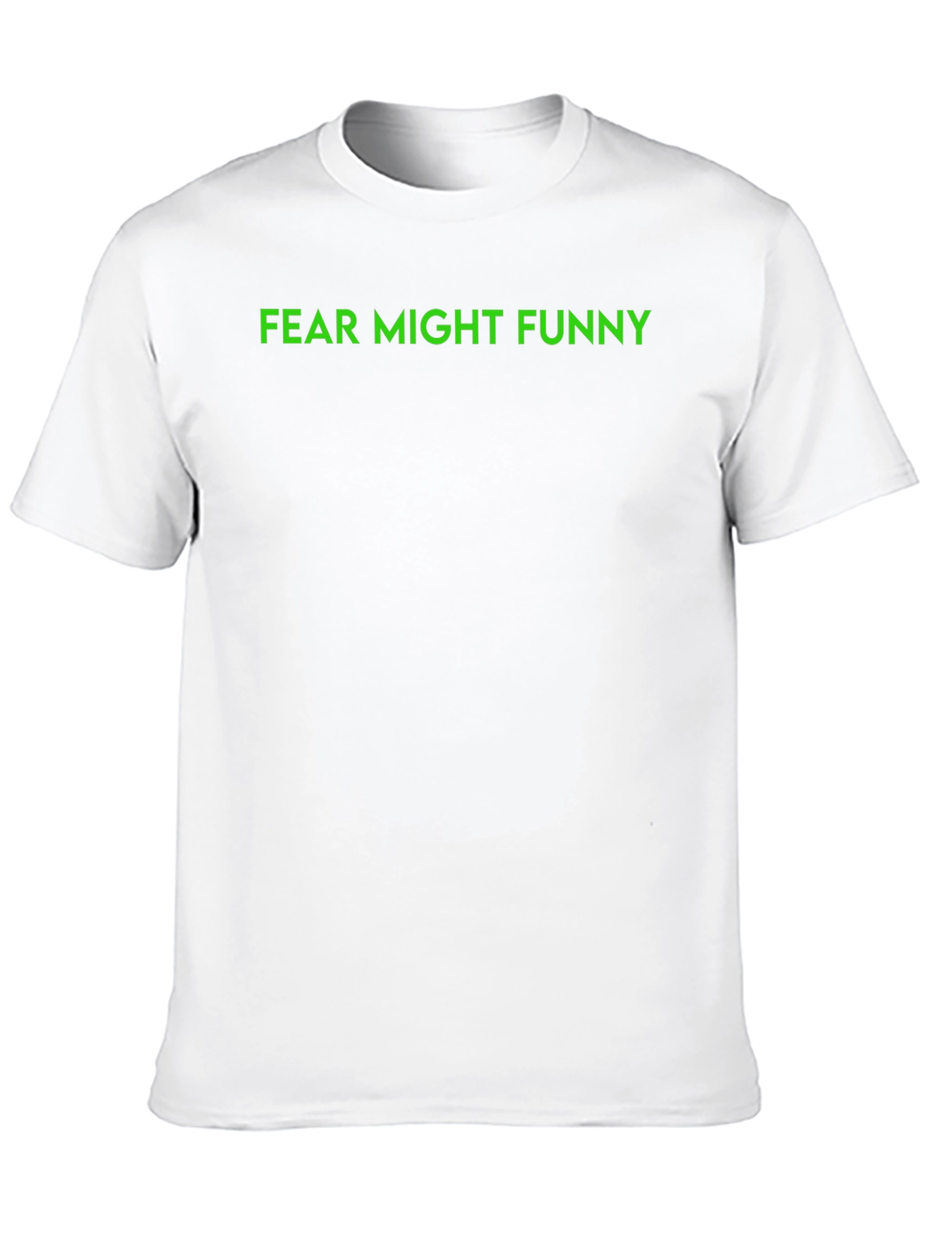 Fear Might Funny Graphic Tee - Black