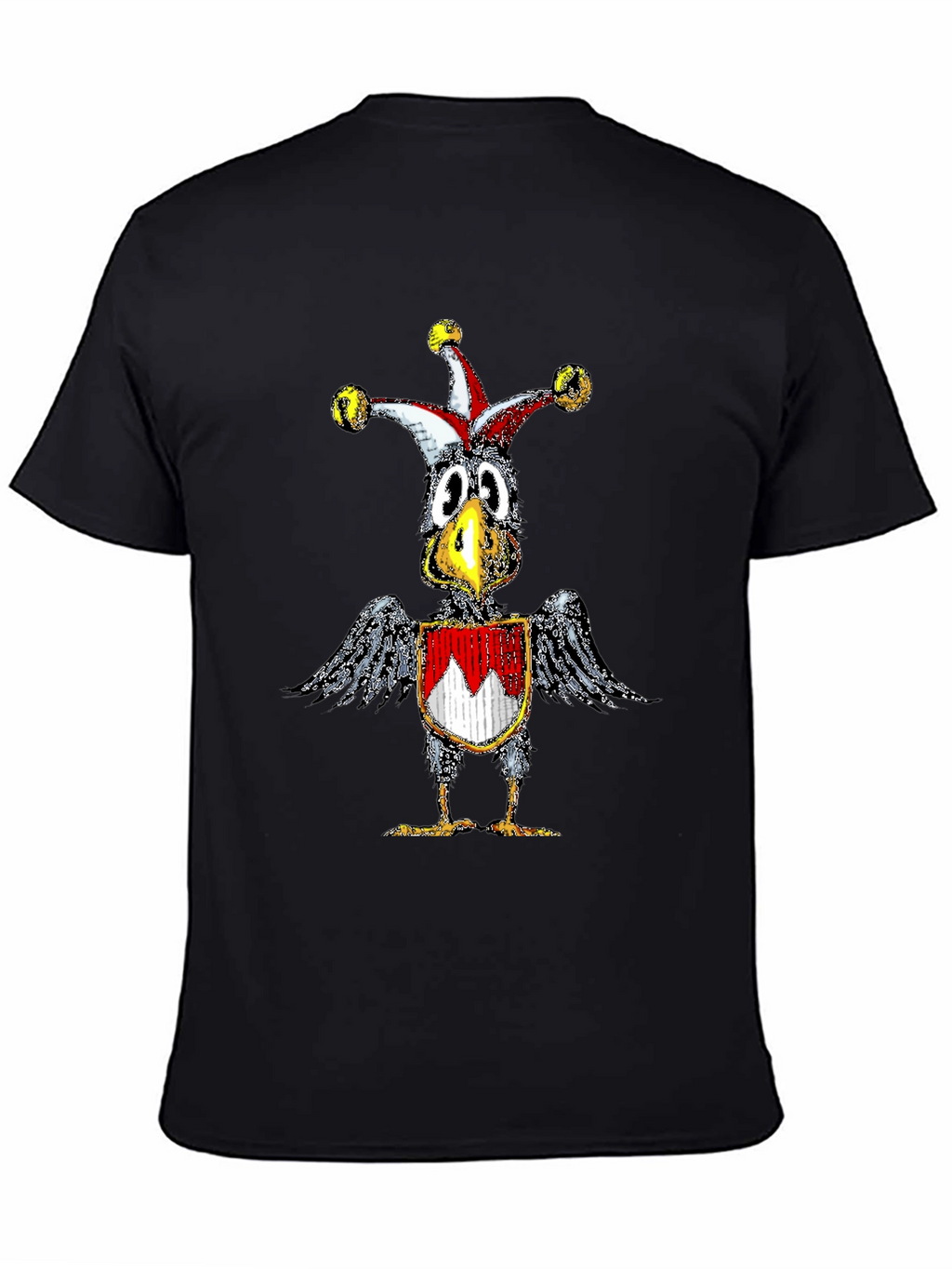 Whimsical Crow Jester Graphic Tee