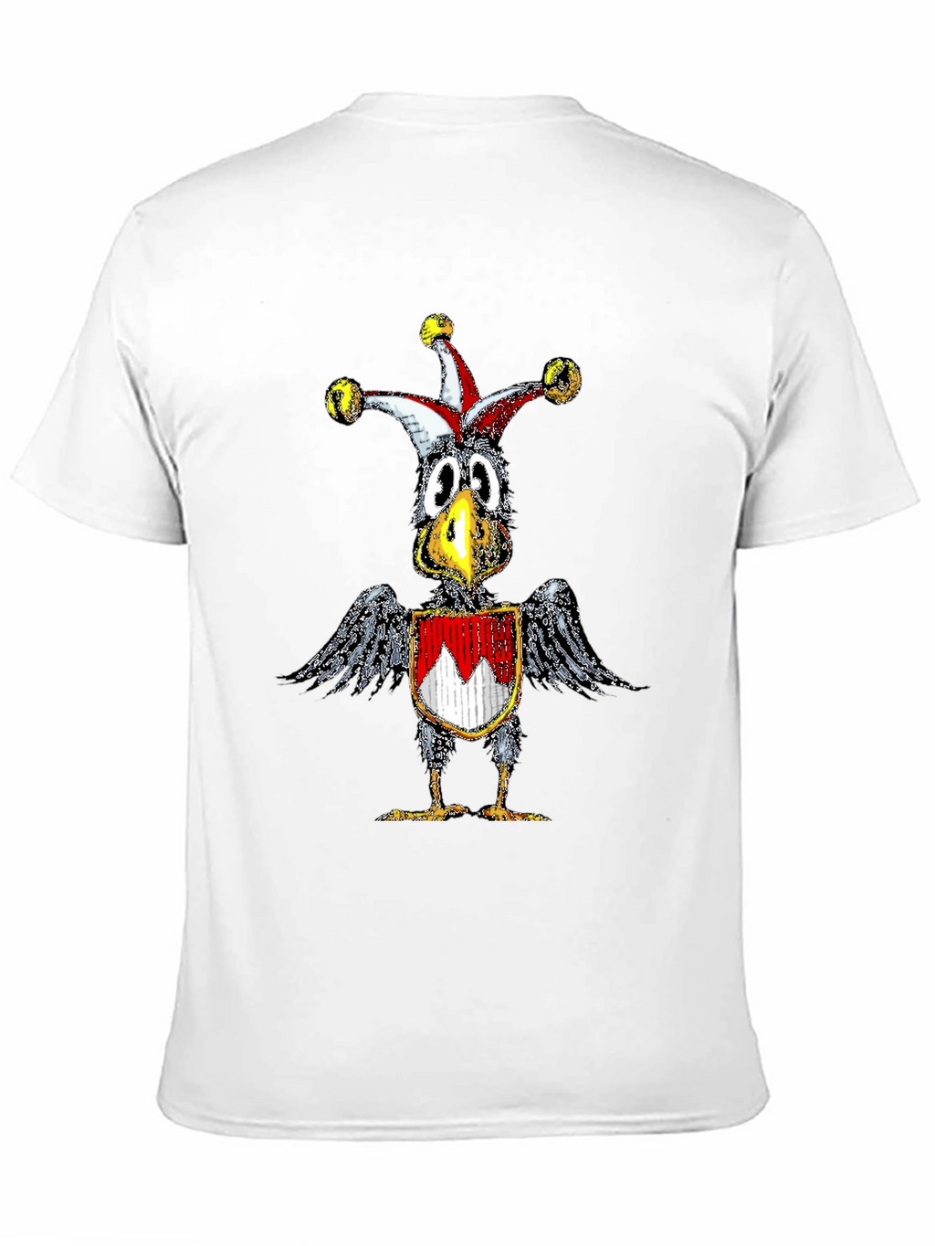 Whimsical Crow Jester Graphic Tee