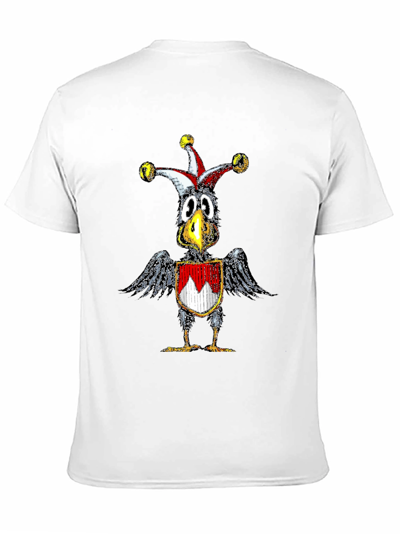 Whimsical Crow Jester Graphic Tee