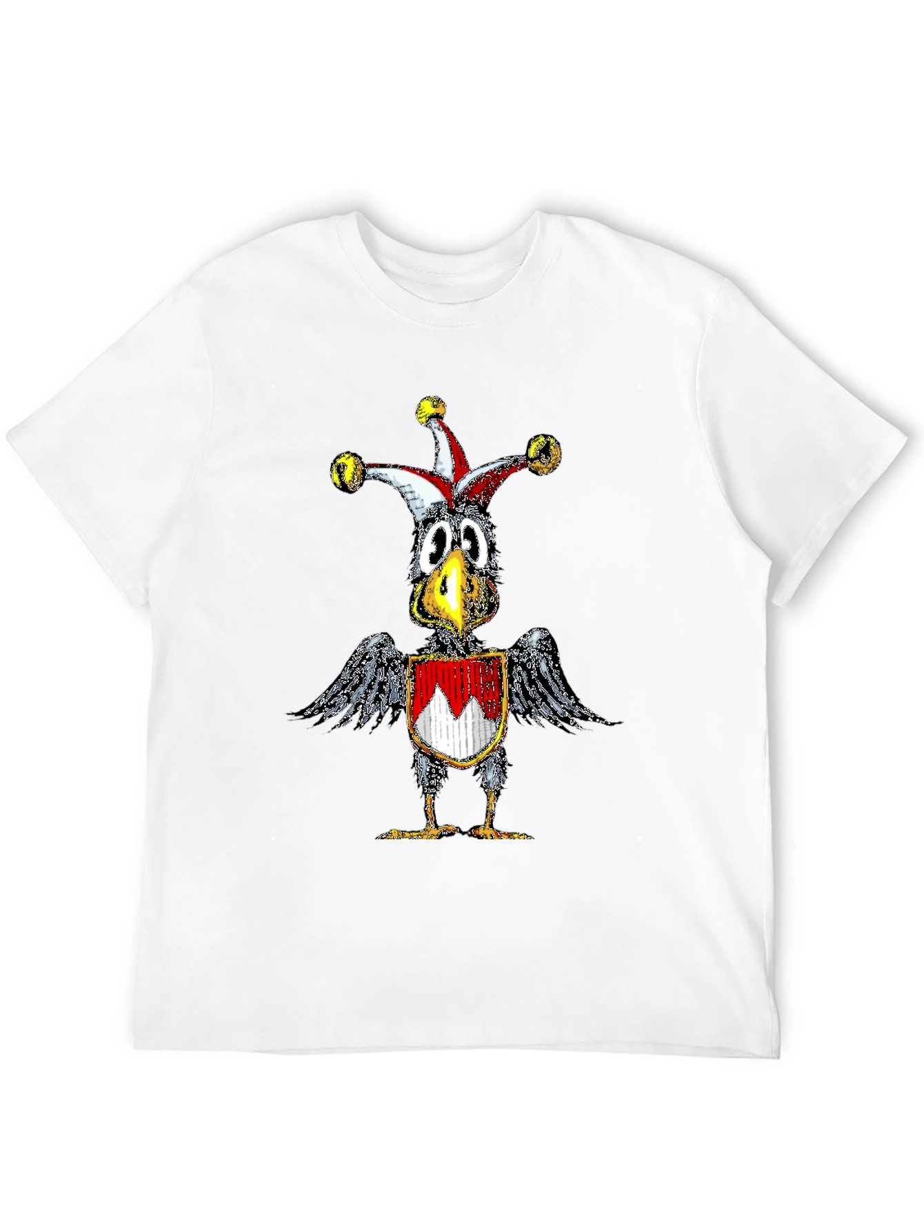 Whimsical Crow Jester Graphic Tee
