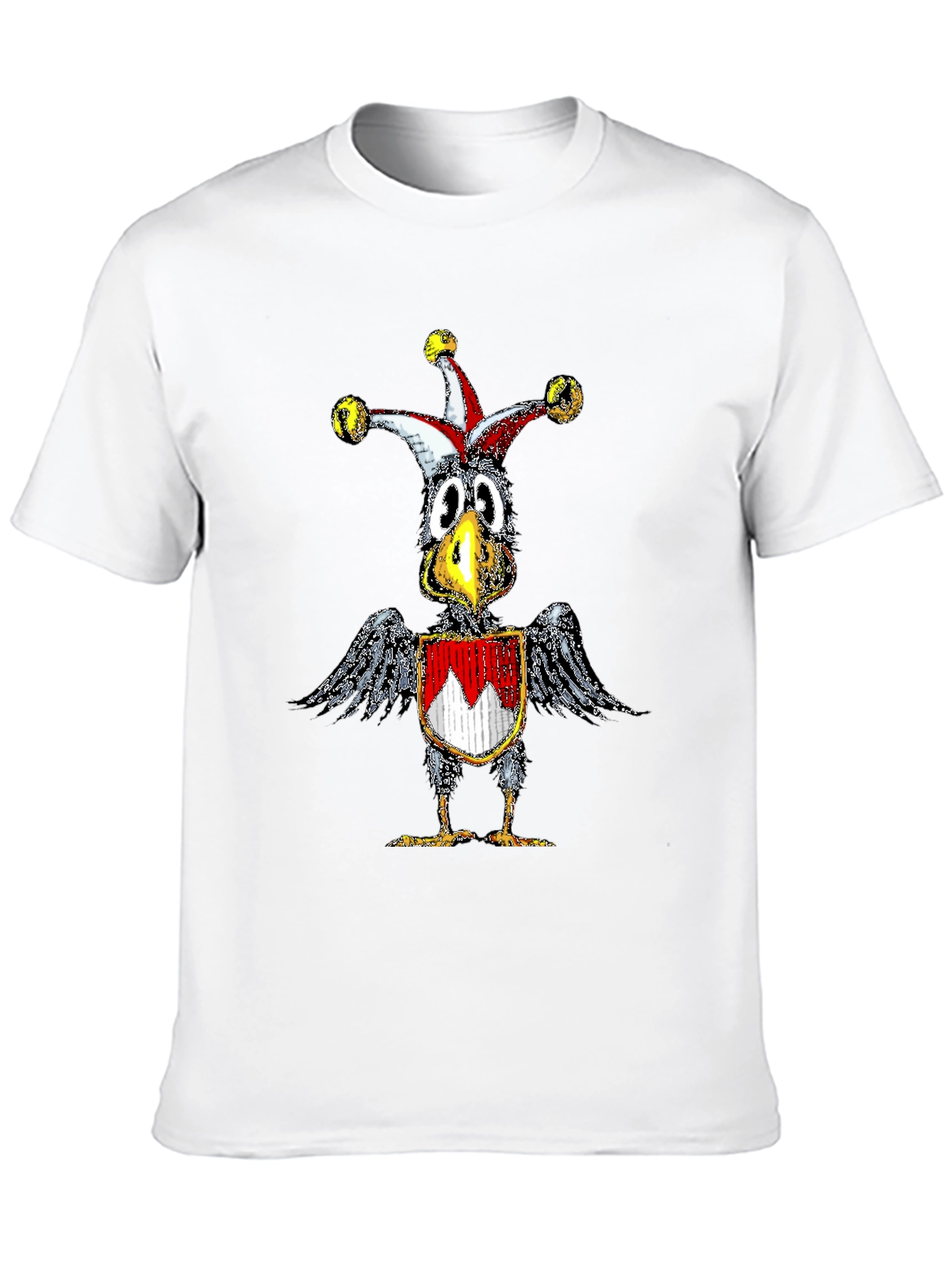 Whimsical Crow Jester Graphic Tee