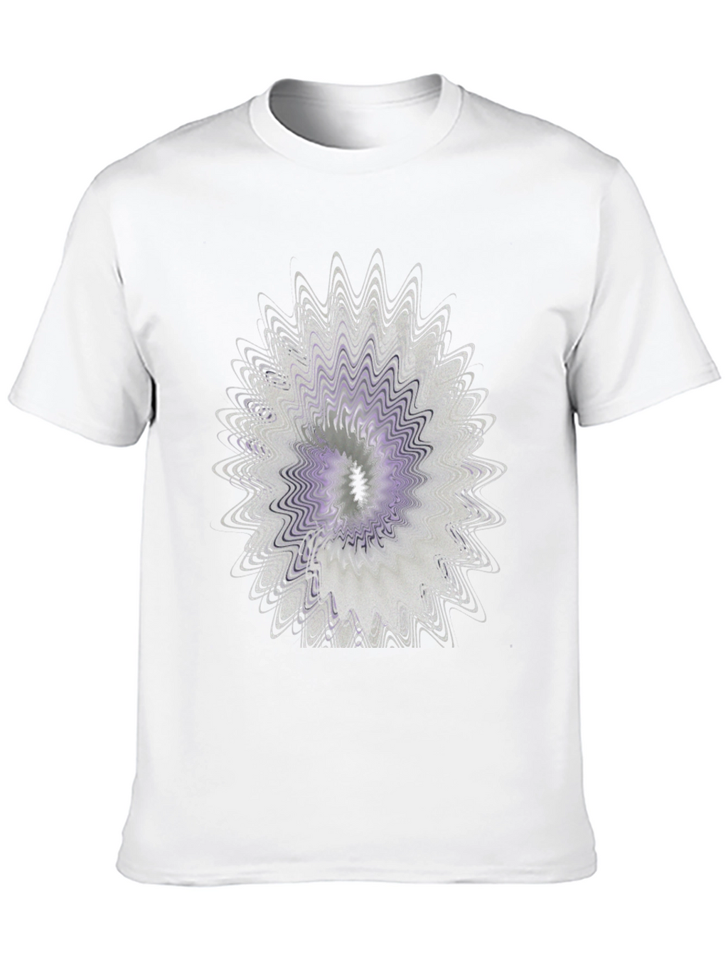 Abstract Floral Graphic Black T-Shirt