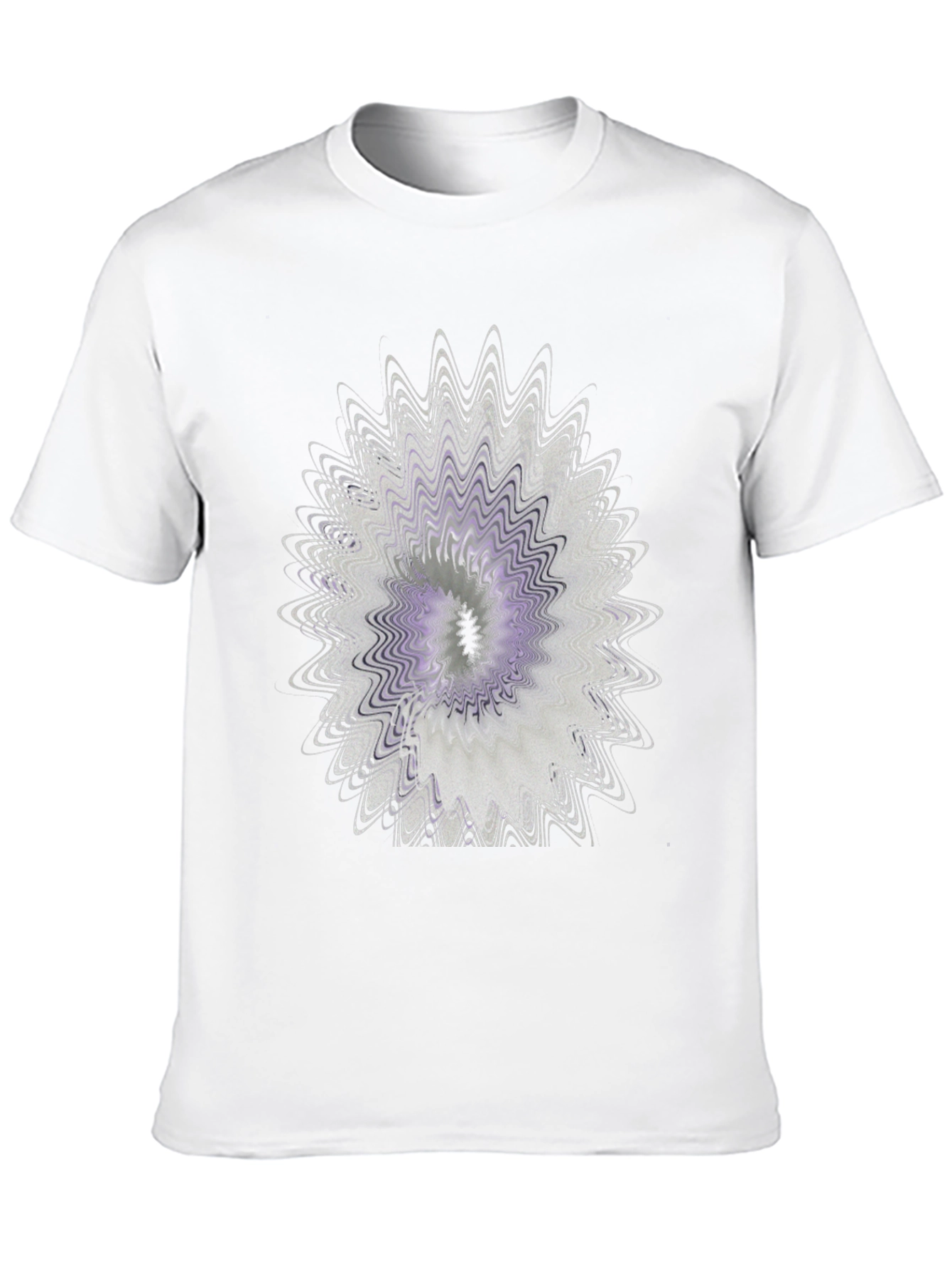 Abstract Floral Graphic Black T-Shirt